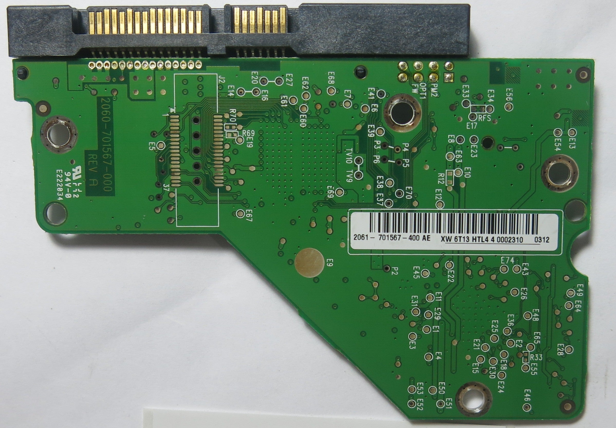 WD1002FBYS-02A6B0 DCM HANNNT2CB 2060-701567-000 REV A PCB