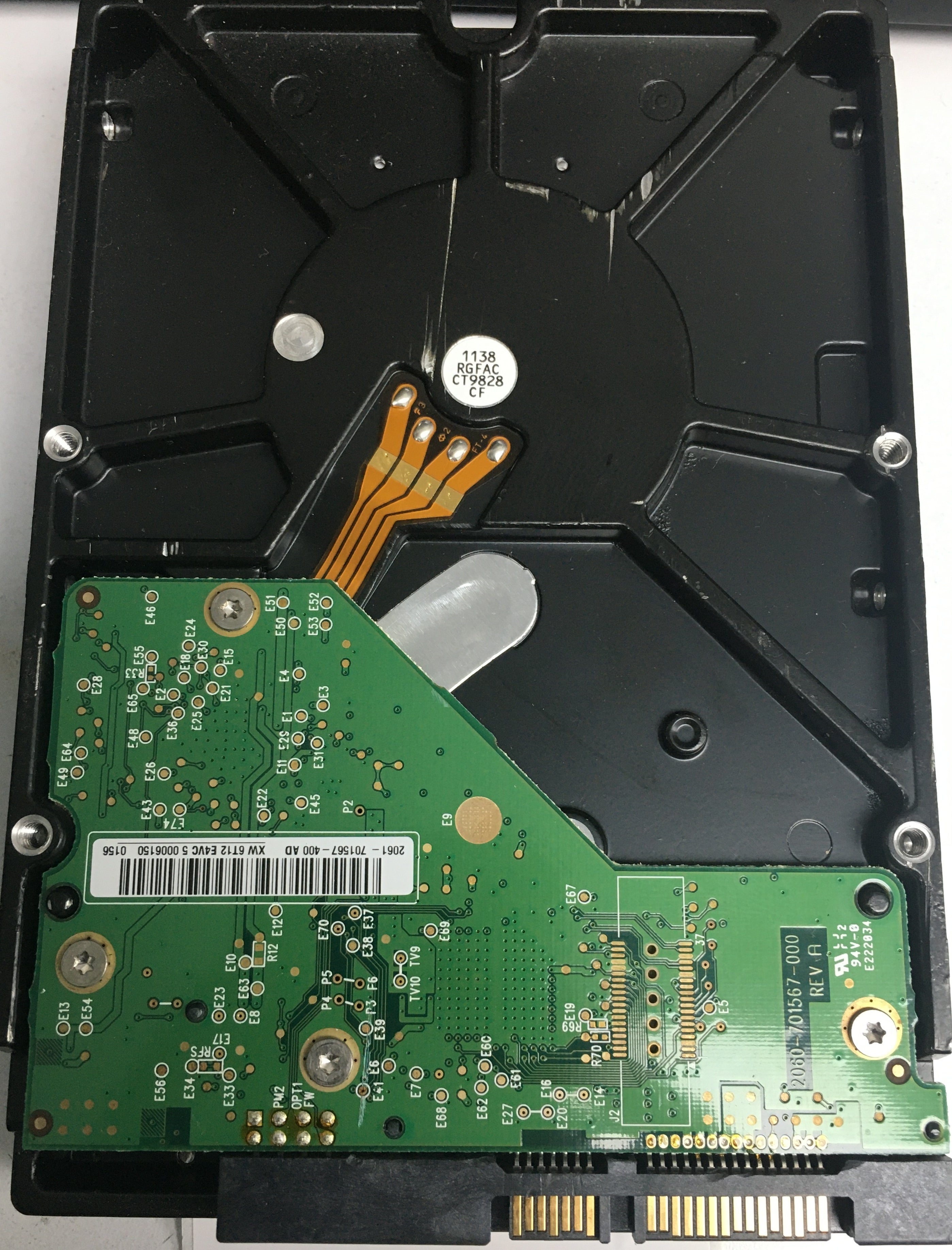 WD1002FBYS-02A6B0, DCM HARNHT2AA, 1.0TB 3.5, PCB 2060-701567-000 REV A