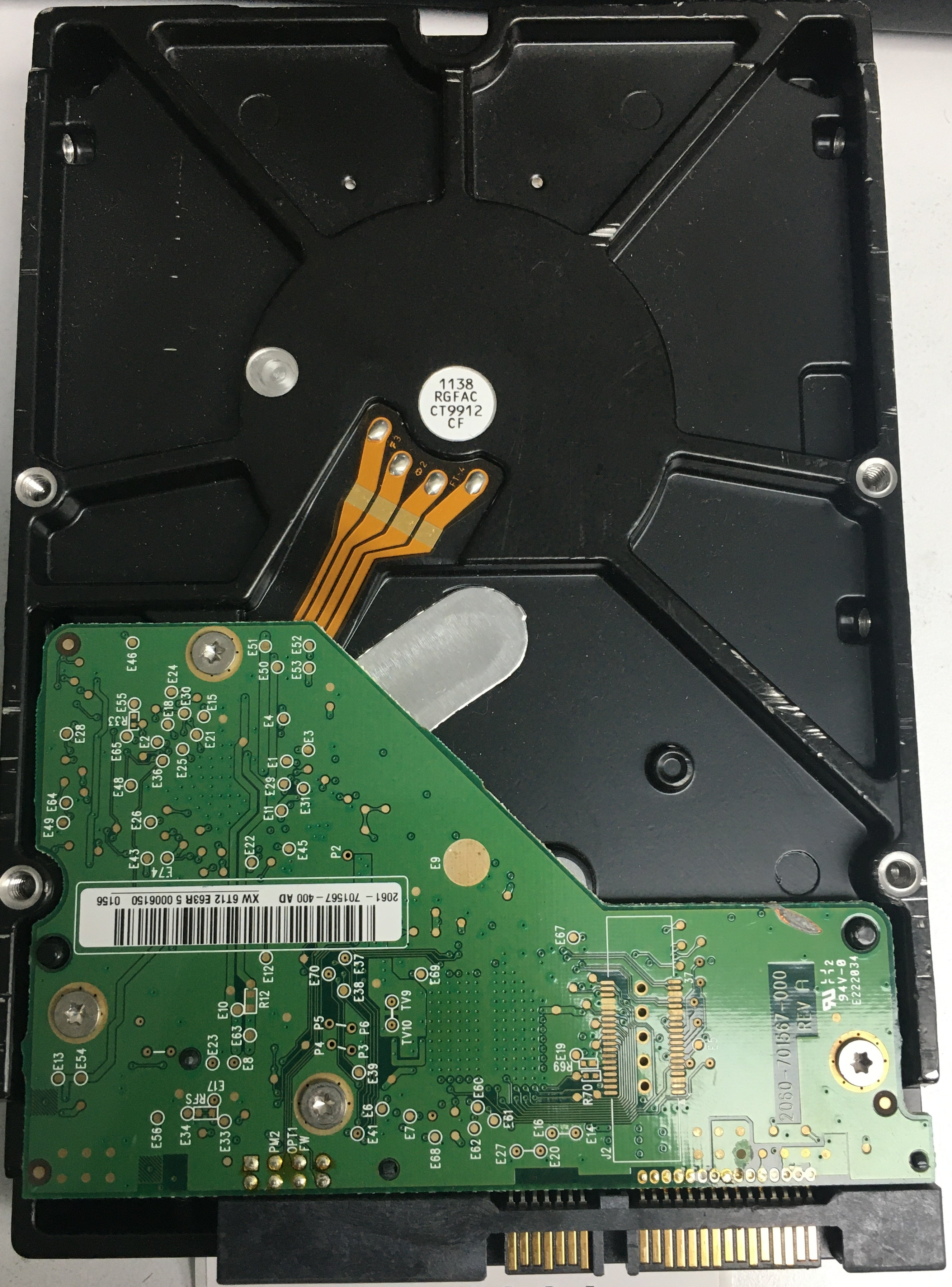 WD1002FBYS-02A6B0, DCM HARNHT2CA, 1.0TB 3.5, PCB 2060-701567-000 REV A