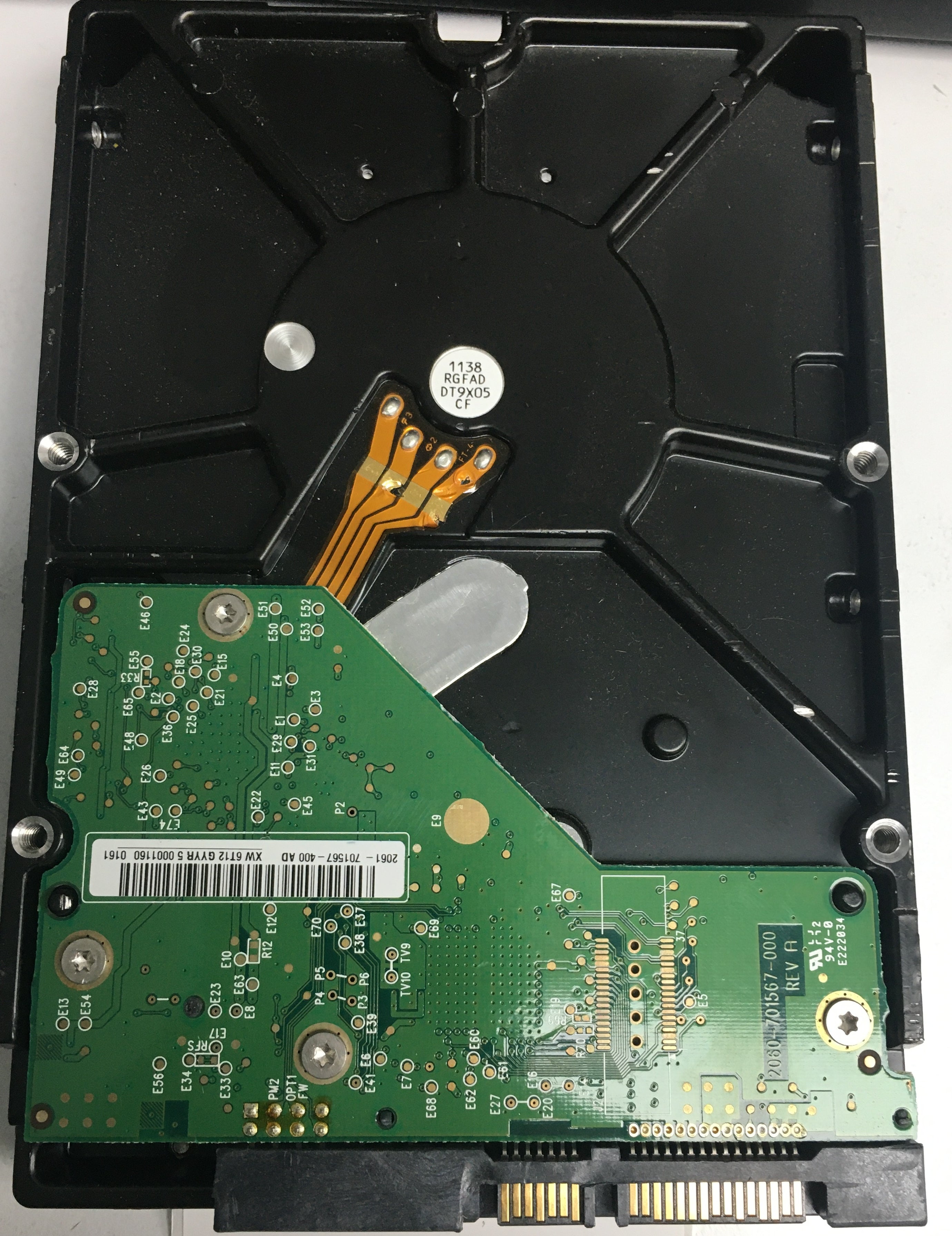 WD1002FBYS-02A6B0, DCM HARNNT2AA, 1.0TB 3.5, PCB 2060-701567-000 REV A