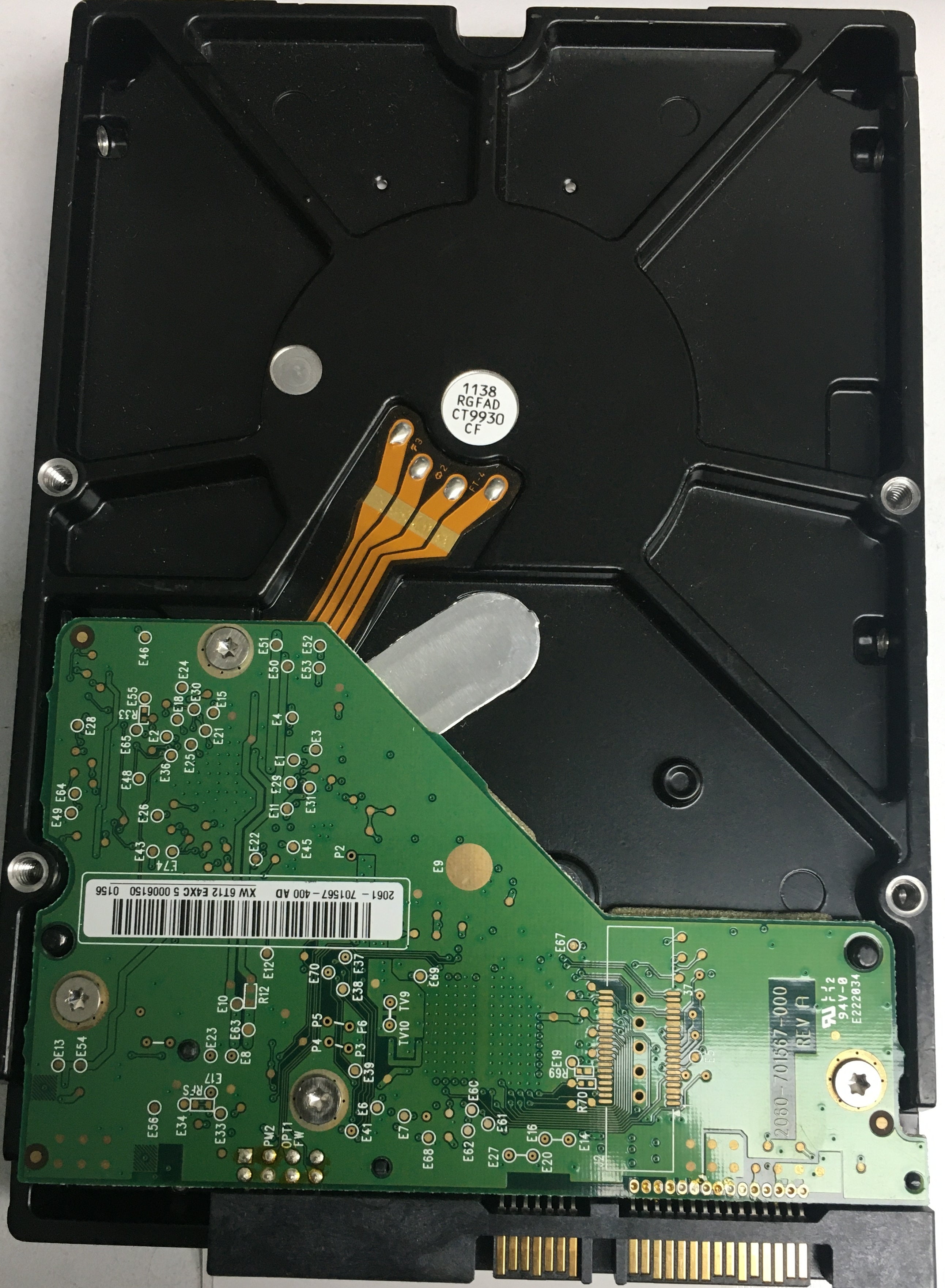 WD1002FBYS-02A6B0, DCM HBRNHT2CB, 1.0TB 3.5, PCB 2060-701567-000 REV A