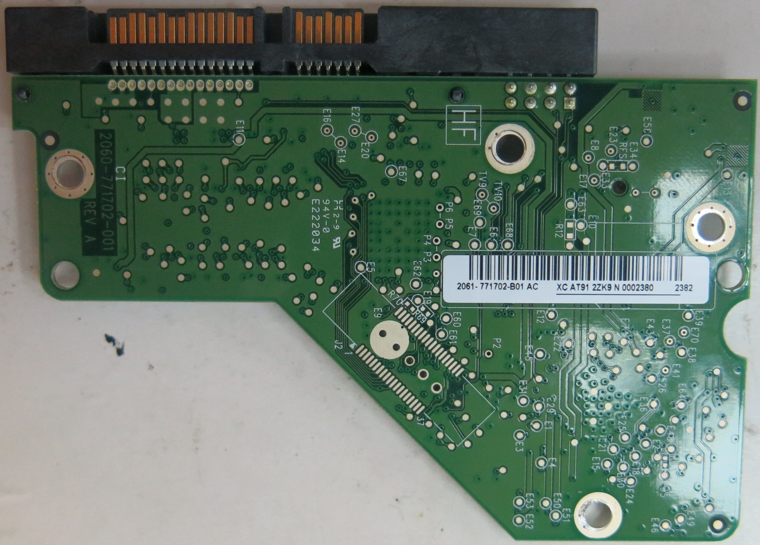 WD1003FBYX-70Y7B0, DCM HBNCHVJCAB, 2060-771702-001 REV A PCB