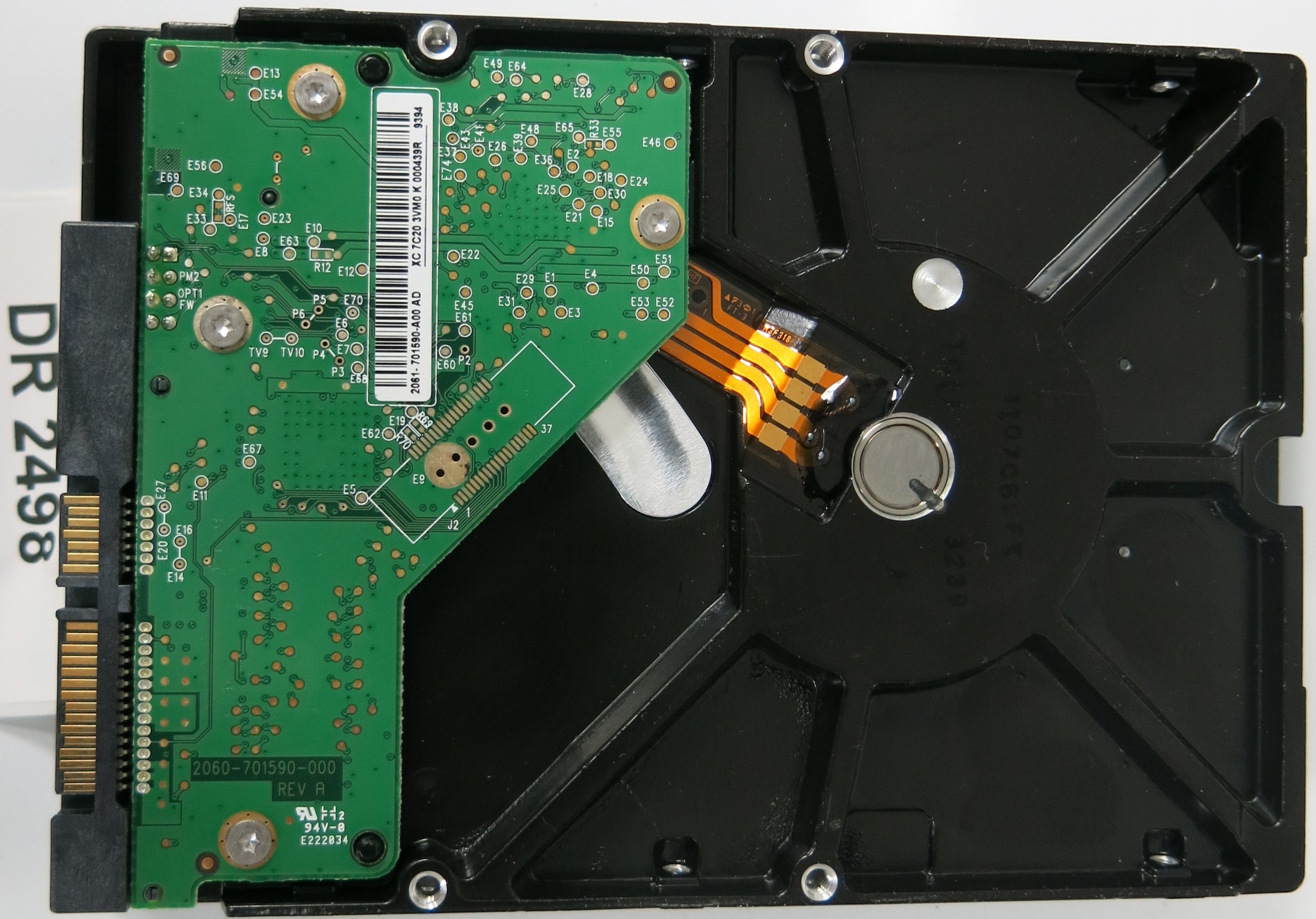 WD10EAVS-32D7B1, DCM: DHRCNT2MFB, 1.0TB  3.5, PCB 2060-701590-000 REV A
