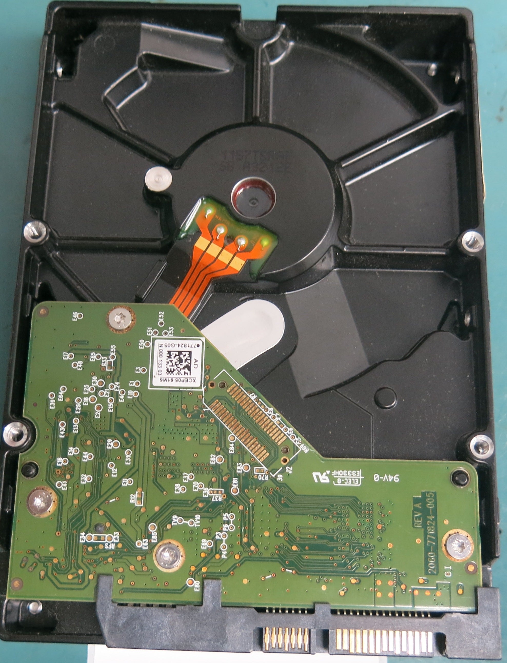 WD10EURX-63FH1T0, DCM HGNNHT2AHB, 1.0TB 3.5, PCB 2060-771824-005 REV A