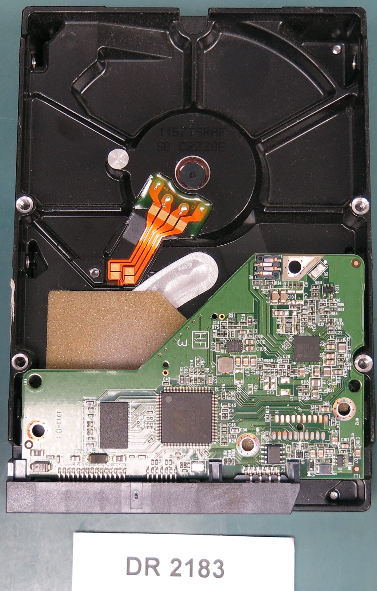 WD10EURX-63FH1Y0, DCM HARNHV2MG, 1.0TB 3.5, PCB 2060-771824-005 REV A