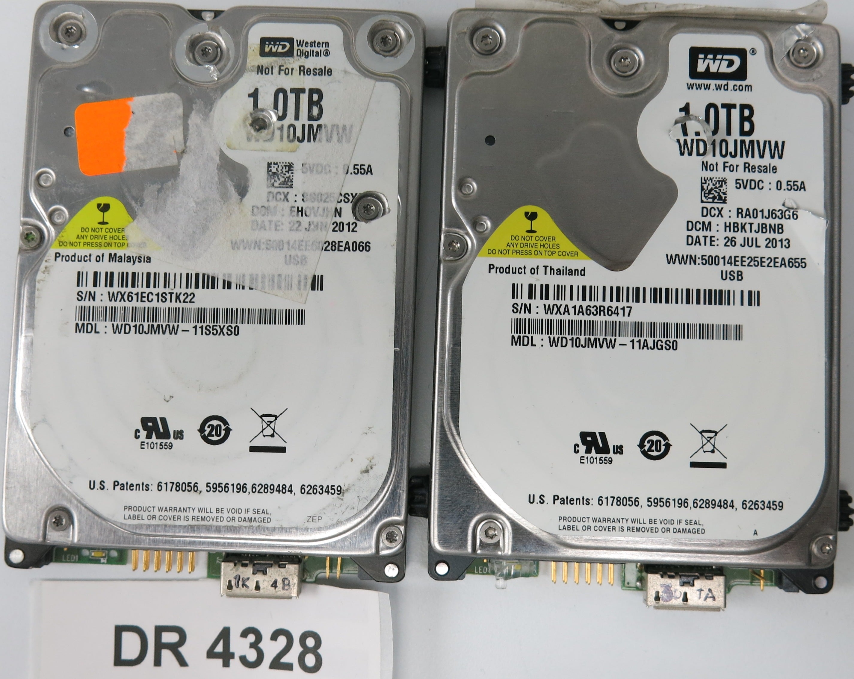 WD10JMVW-11AJGS0,  DCM: HBKTJBNB,  Serial: WXA1A63R6417,  1.0TB 3.5