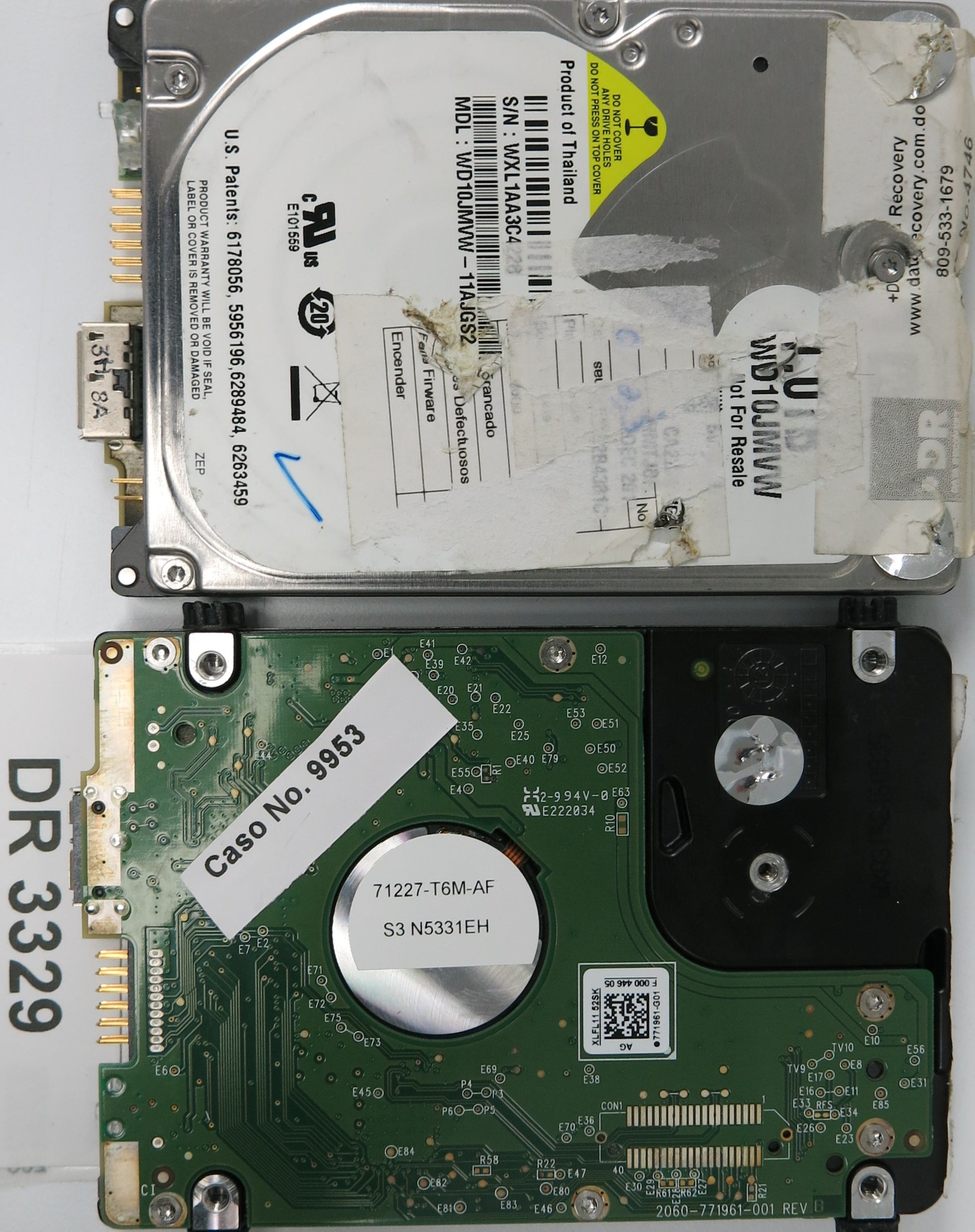 WD10JMVW-11AJGS2, 1.0TB 3.5, PCB 2060-771961-001 REV B