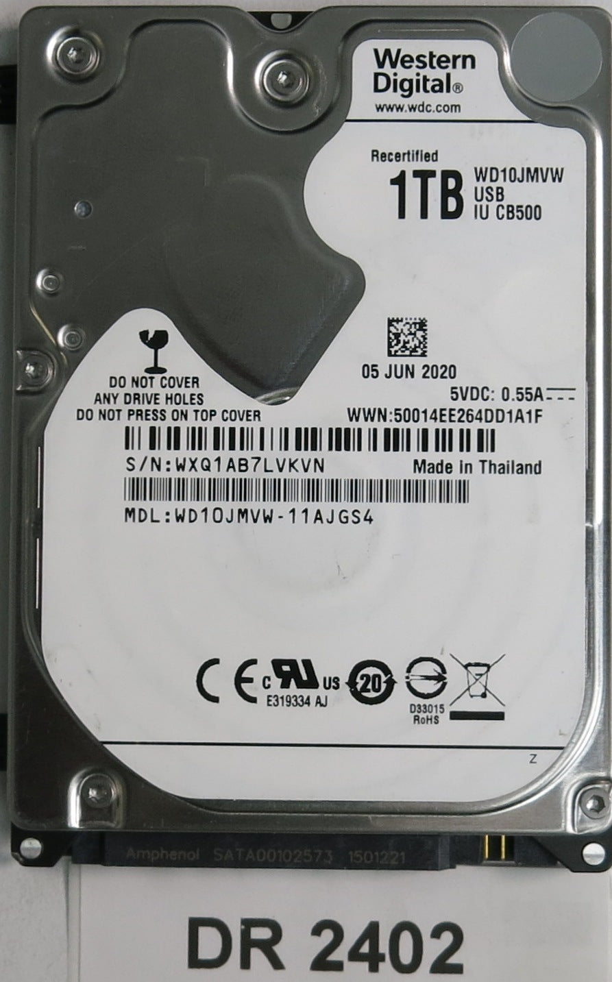 WD10JMVW-11AJGS4, 1TB 3.5, PCB 2060-771959-000 REV A