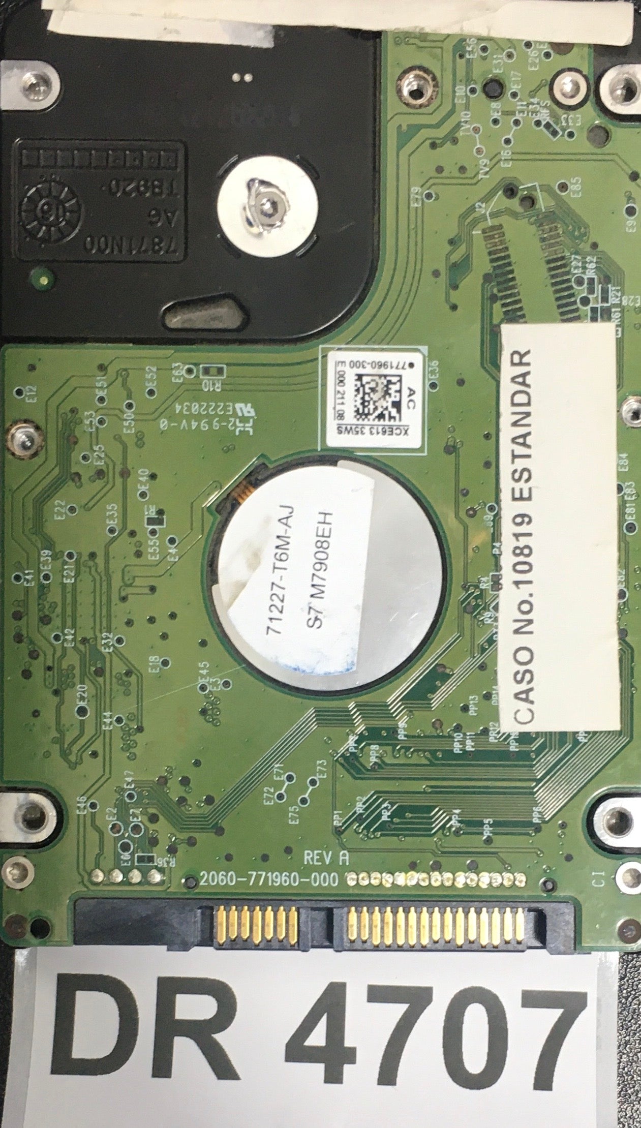 WD10JPVX,  Serial: WX71A97AHZXF,  1TB 2.5,  PCB: 2060-771960-000- REV A,