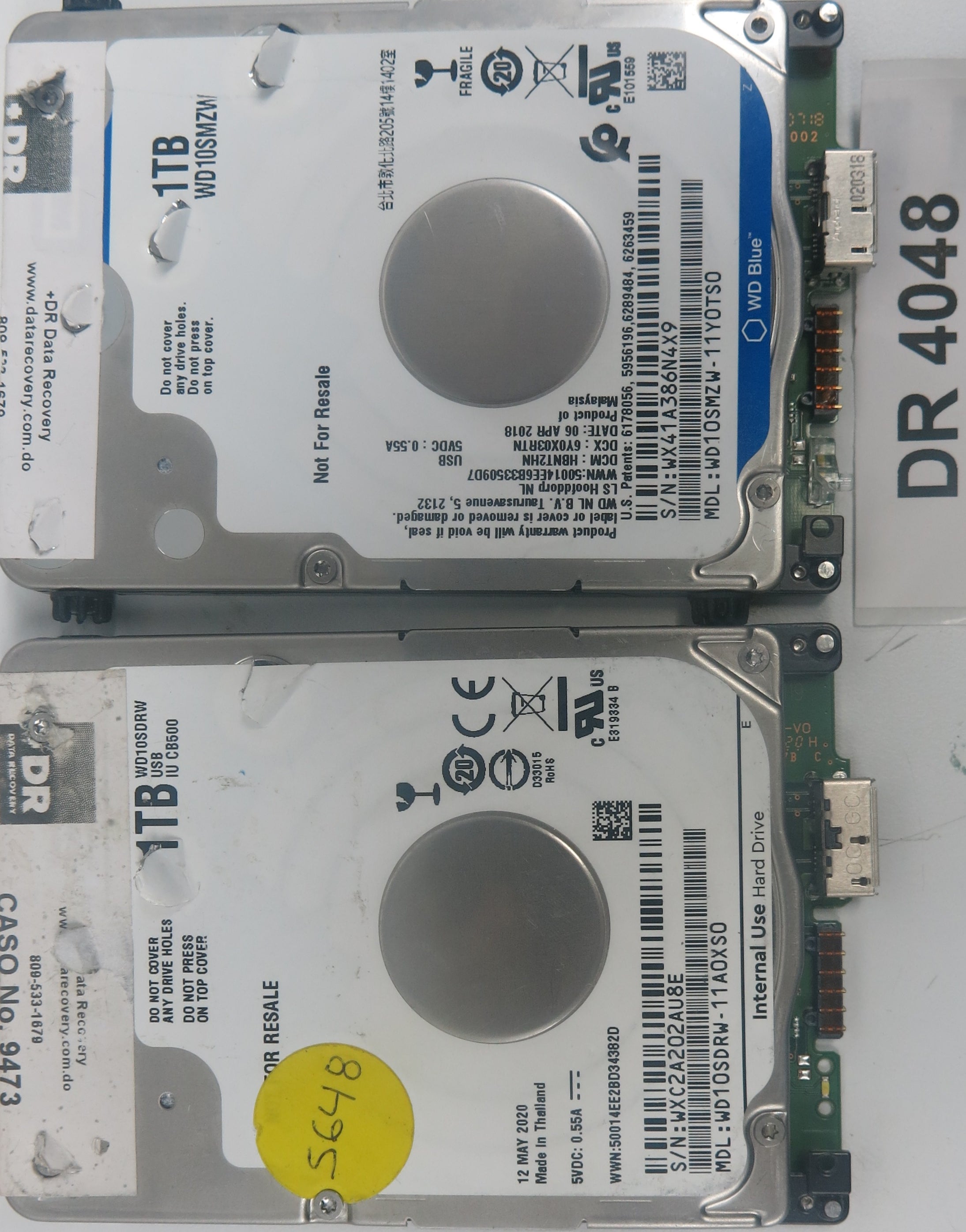 WD10SMZW-11Y0TS0, DCM: HBNT2HN, Serial Number: WX41A386N4X9, 1TB 2.5, PCB 2060-800069-001 REV P1
