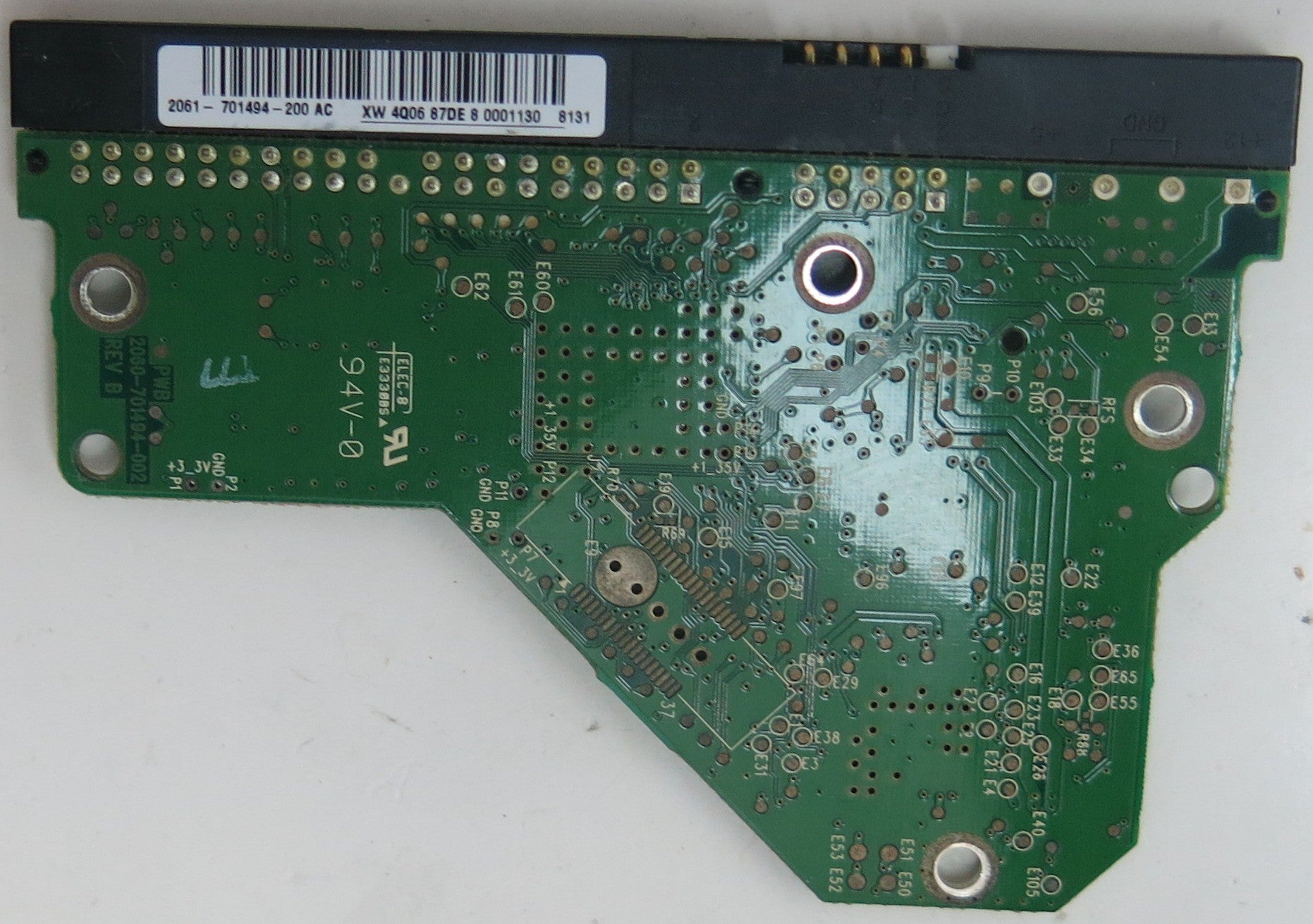 WD1600AABB-56PUA0, DCM  HGRNHTJCH, 2060-701494-002 REV B PCB