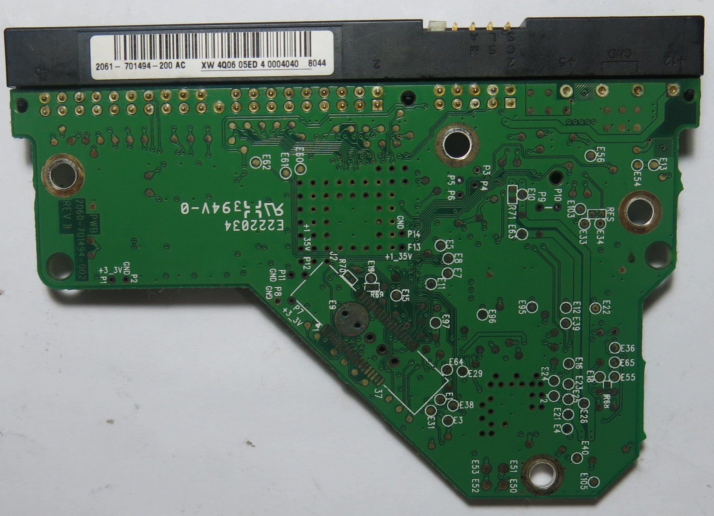 WD1600AABB-56PUA0 DCM HHNNHTJCH 2060-701494-002 REV B PCB