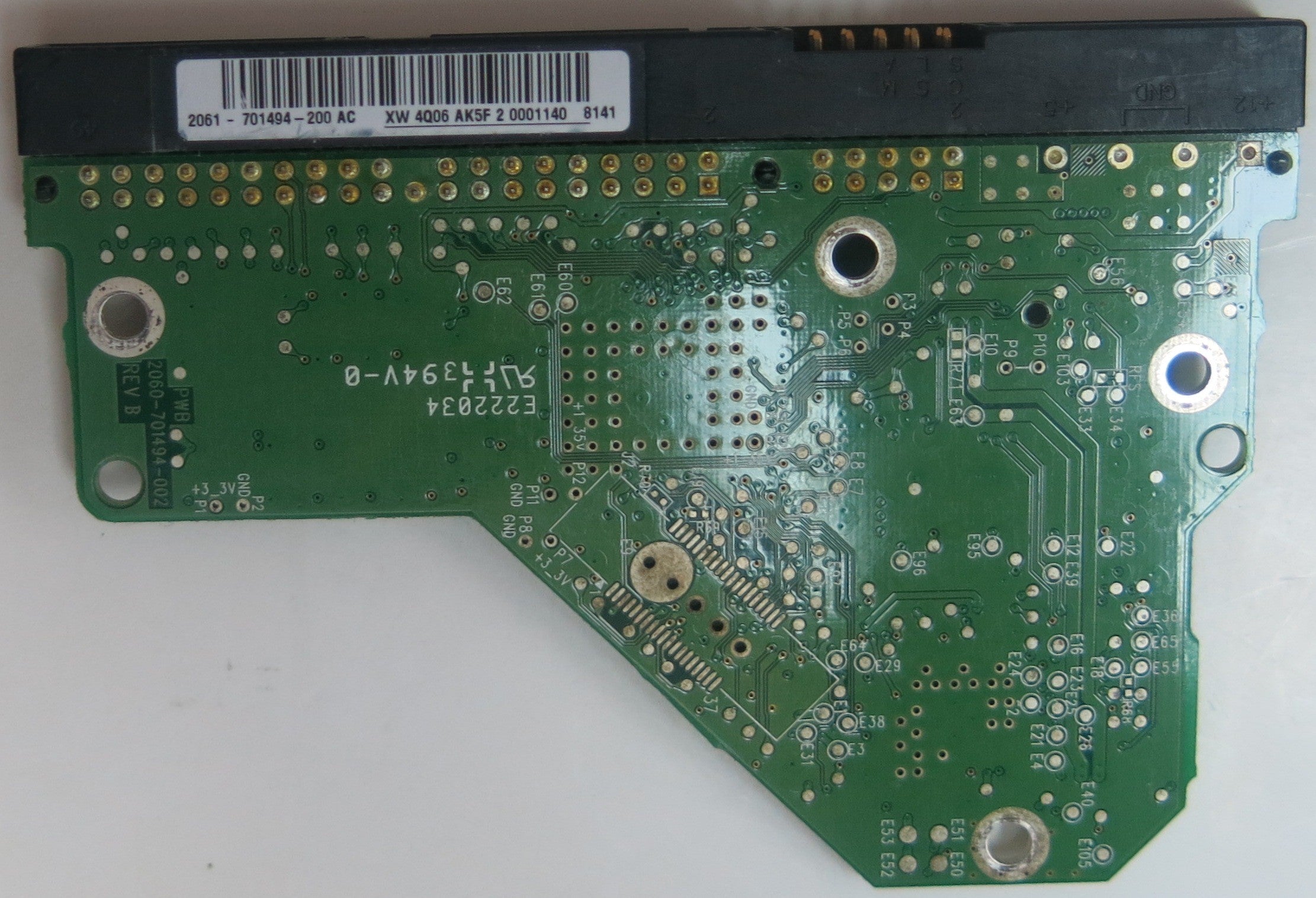 WD1600AABB-56PUA0, PN , DCM  EGNNNT2CG, 2060-701494-002 PCB