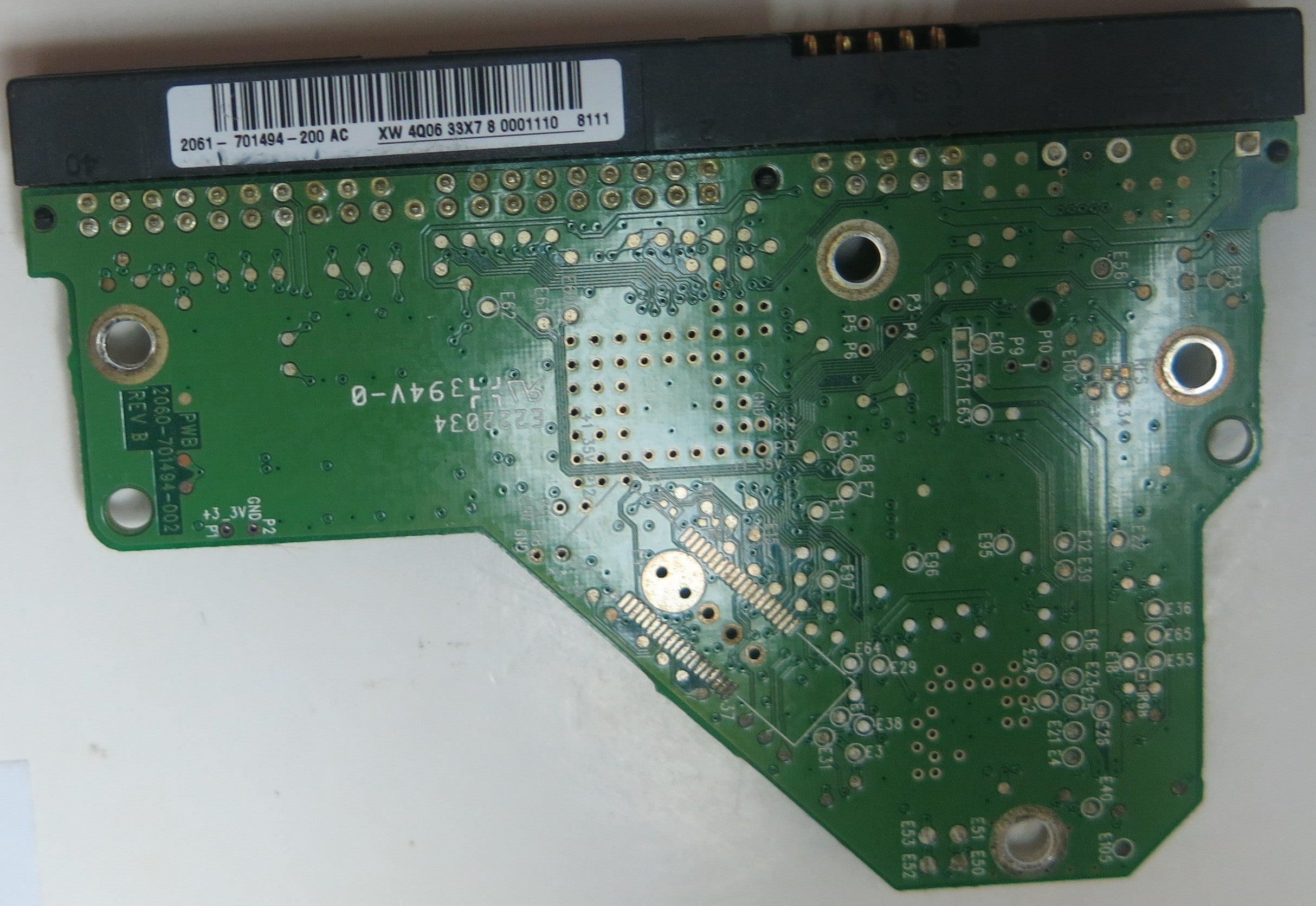 WD1600AABB-56PUA0, PN , DCM  EHRNHTJAG, 2060-701499-002 REV B PCB