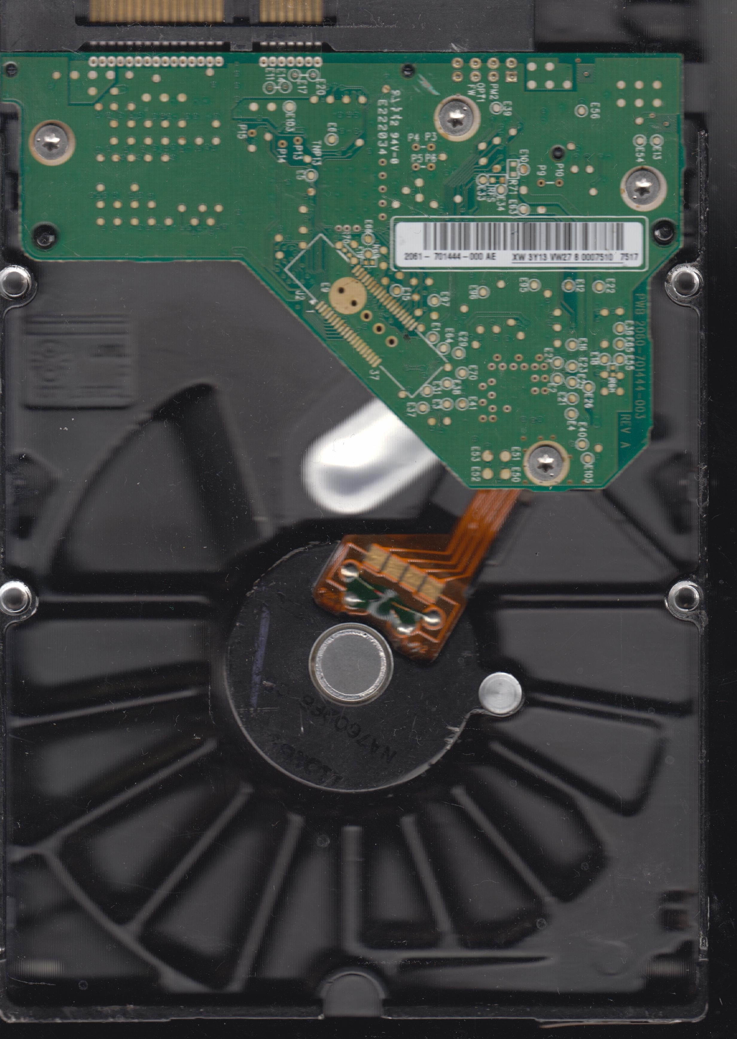 WD1600AABS-61PRA0, PCB:  2060-701444-003 REV A, SERIAL:WMAP93606514, 160GB