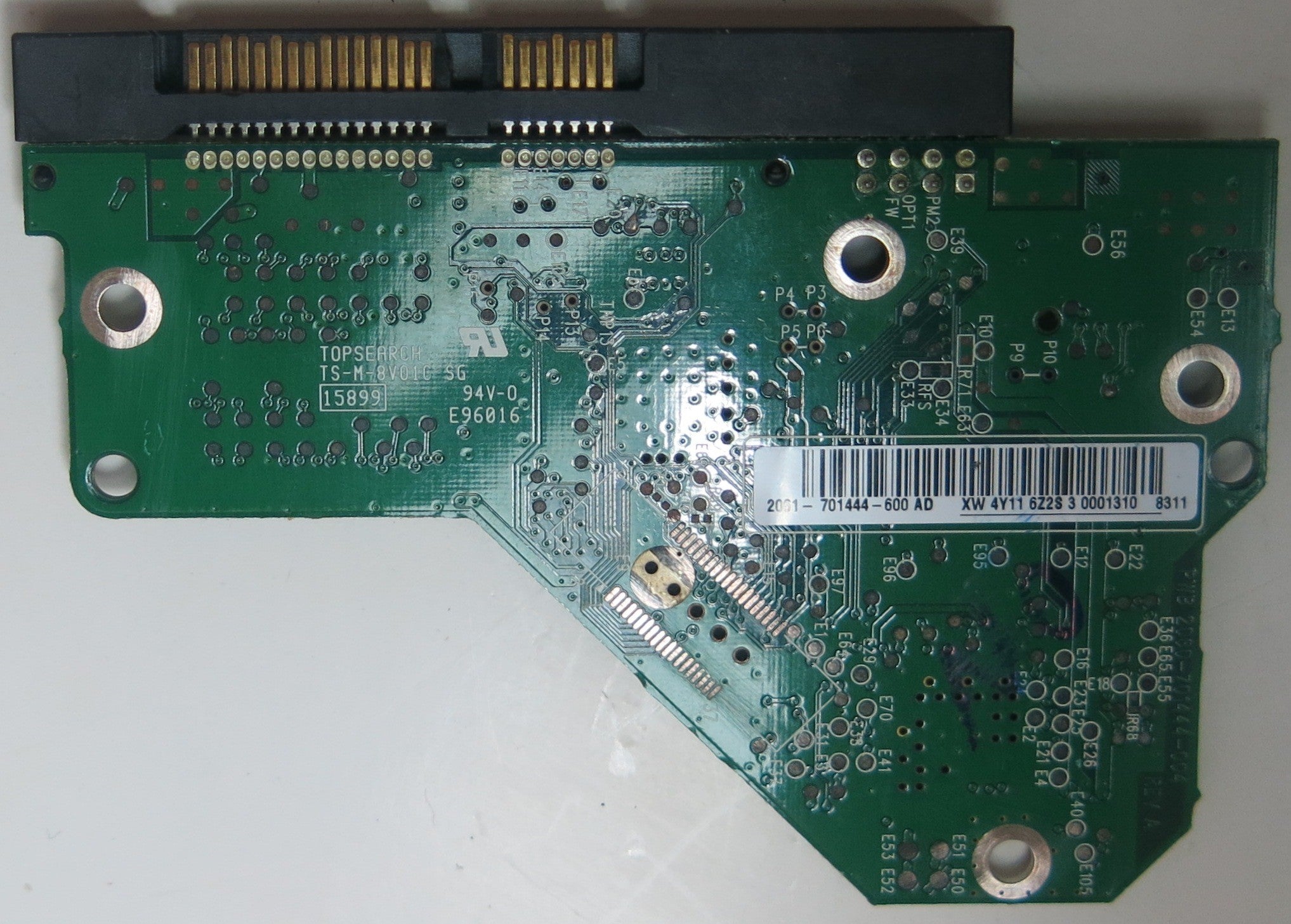 WD1600AABS-61PRA0, PN , DCM  EGNNHT2CG, 2060-701444-004 REV A PCB