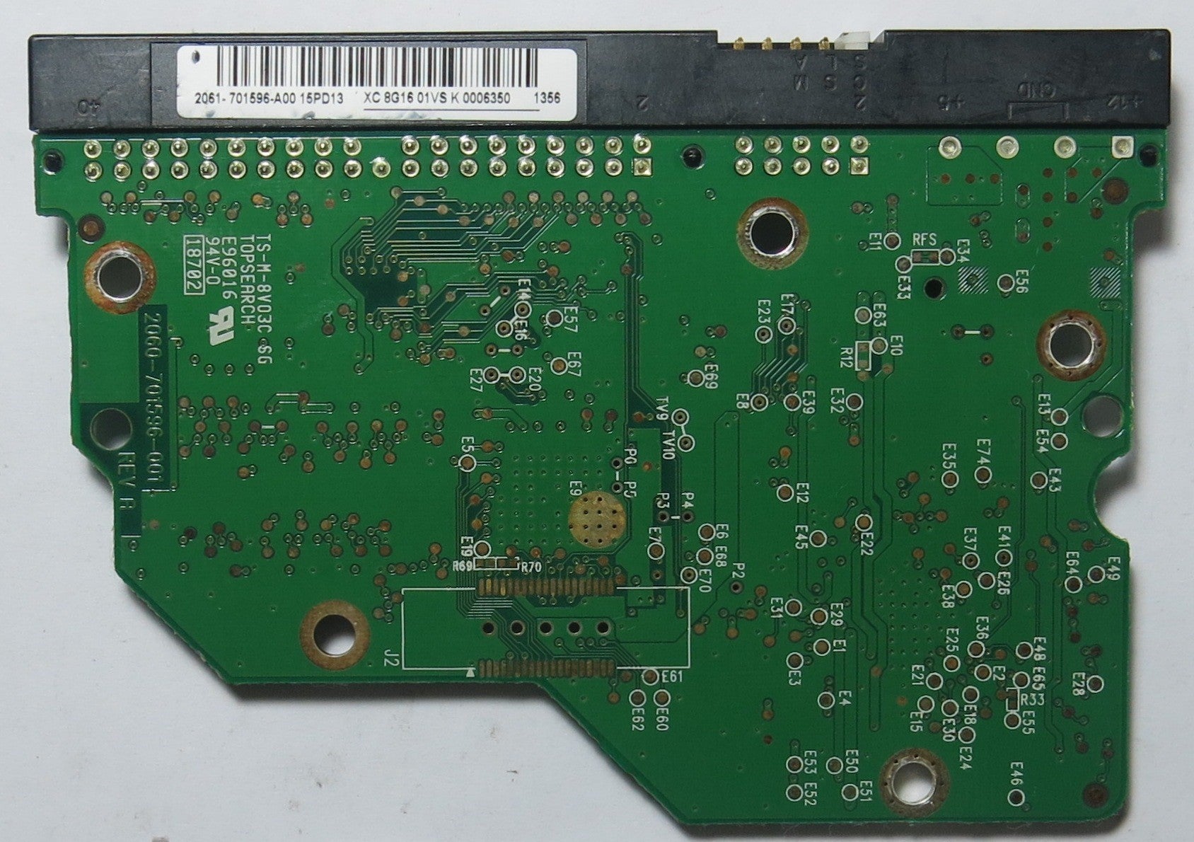 WD1600AAJB-56R1A0 DCM HGNNHTJMGN 2060-701596-001 REV A PCB