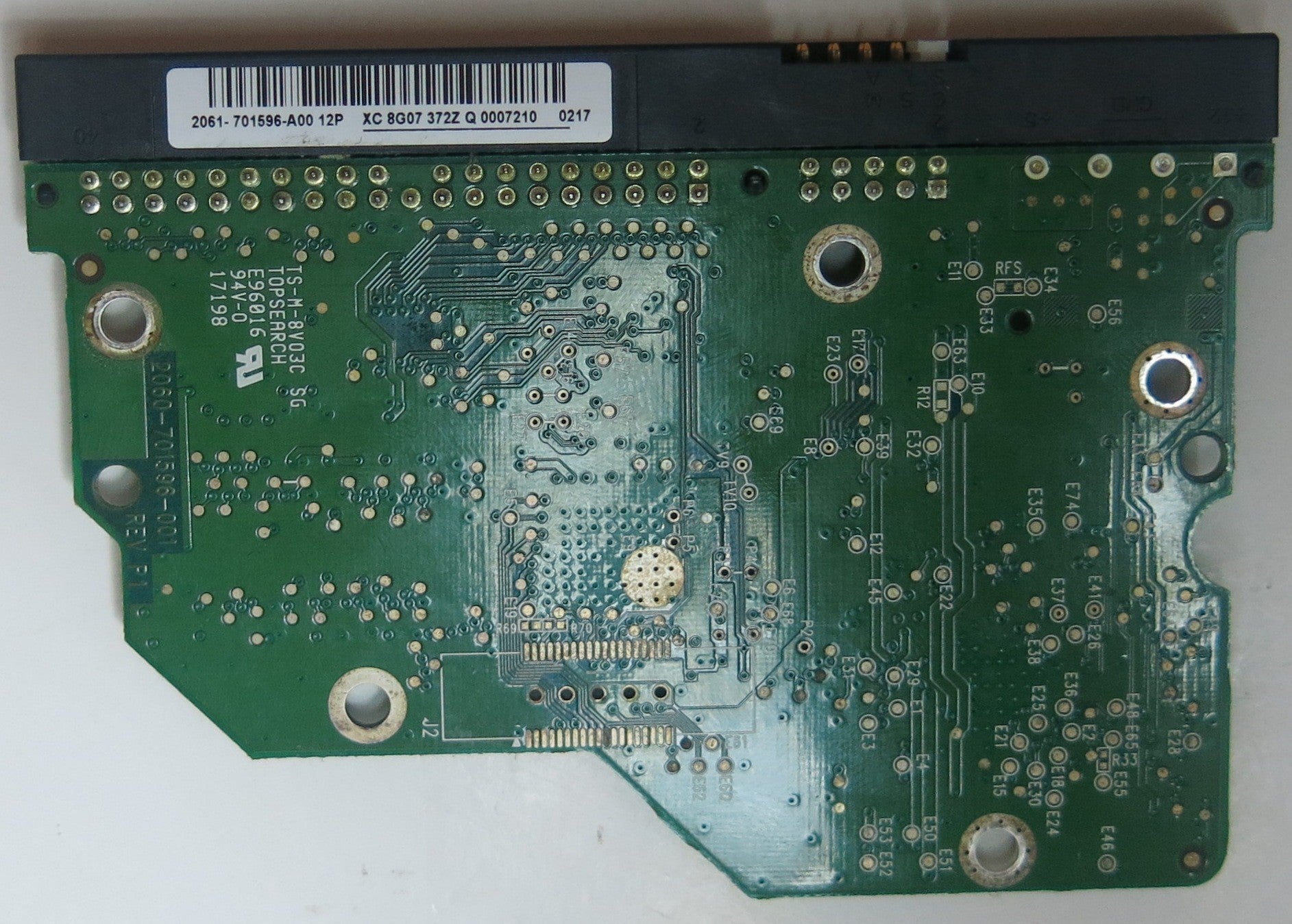 WD1600AAJB-56R1A0, PN , DCM  HBRCNTJAEN, 2060-701596-001 REV P1 PCB