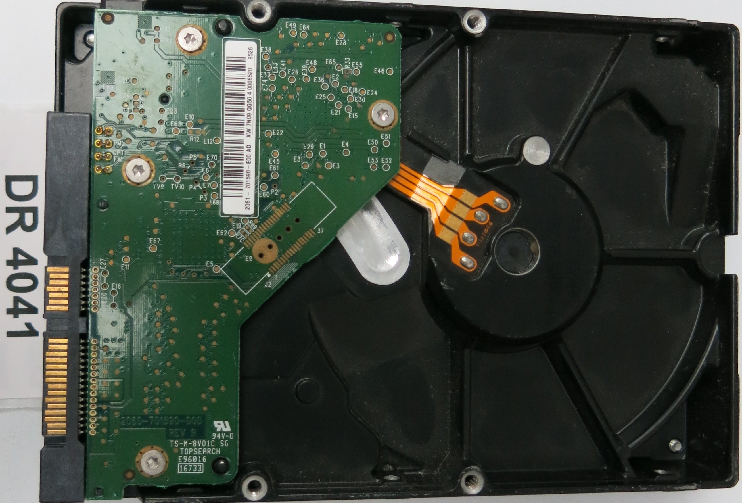WD1600AAJS-08L7A0, DCM: HGNNNTJCG, Serial Number: WMAV37724836, 160GB 3.5, PCB 2060-701590-000 REV A