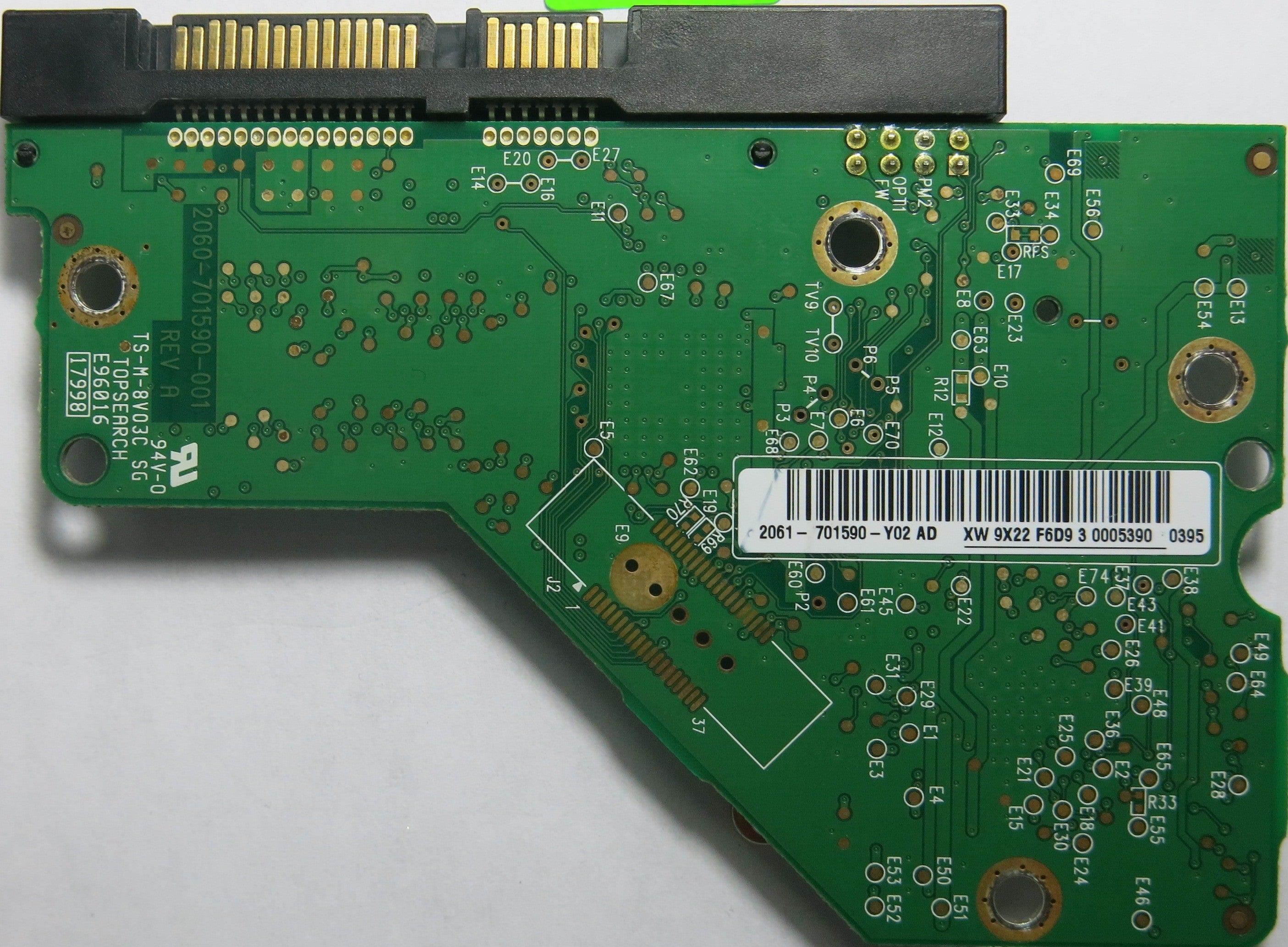 WD1600AAJS-75M0A0 2060-701590-001 REV A PCB DCM HGNNHT2CG