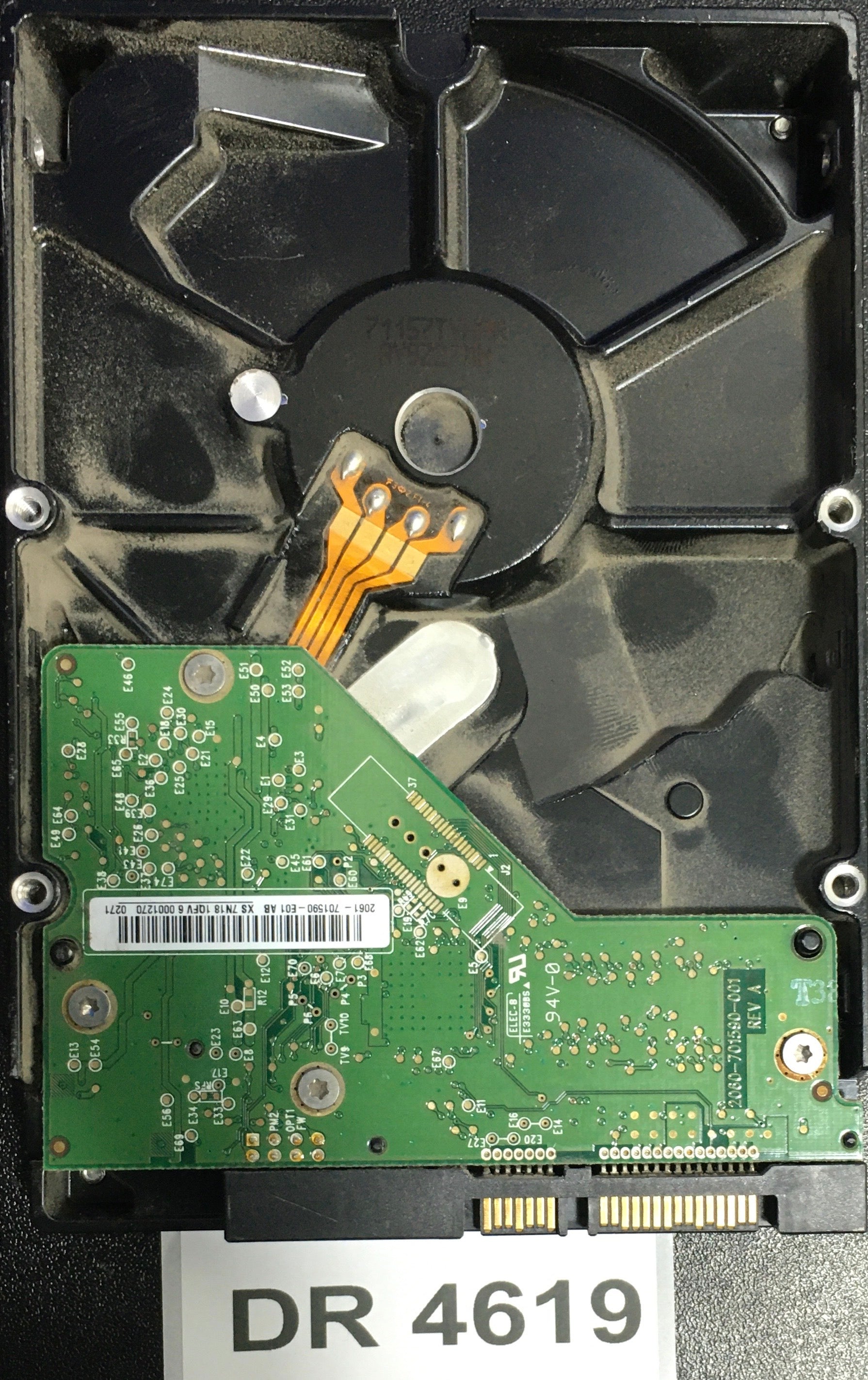 WD1600AAJS,  Serial: WMAV3C248670,  160GB 3.5,  PCB:2060-701590-001- REV A