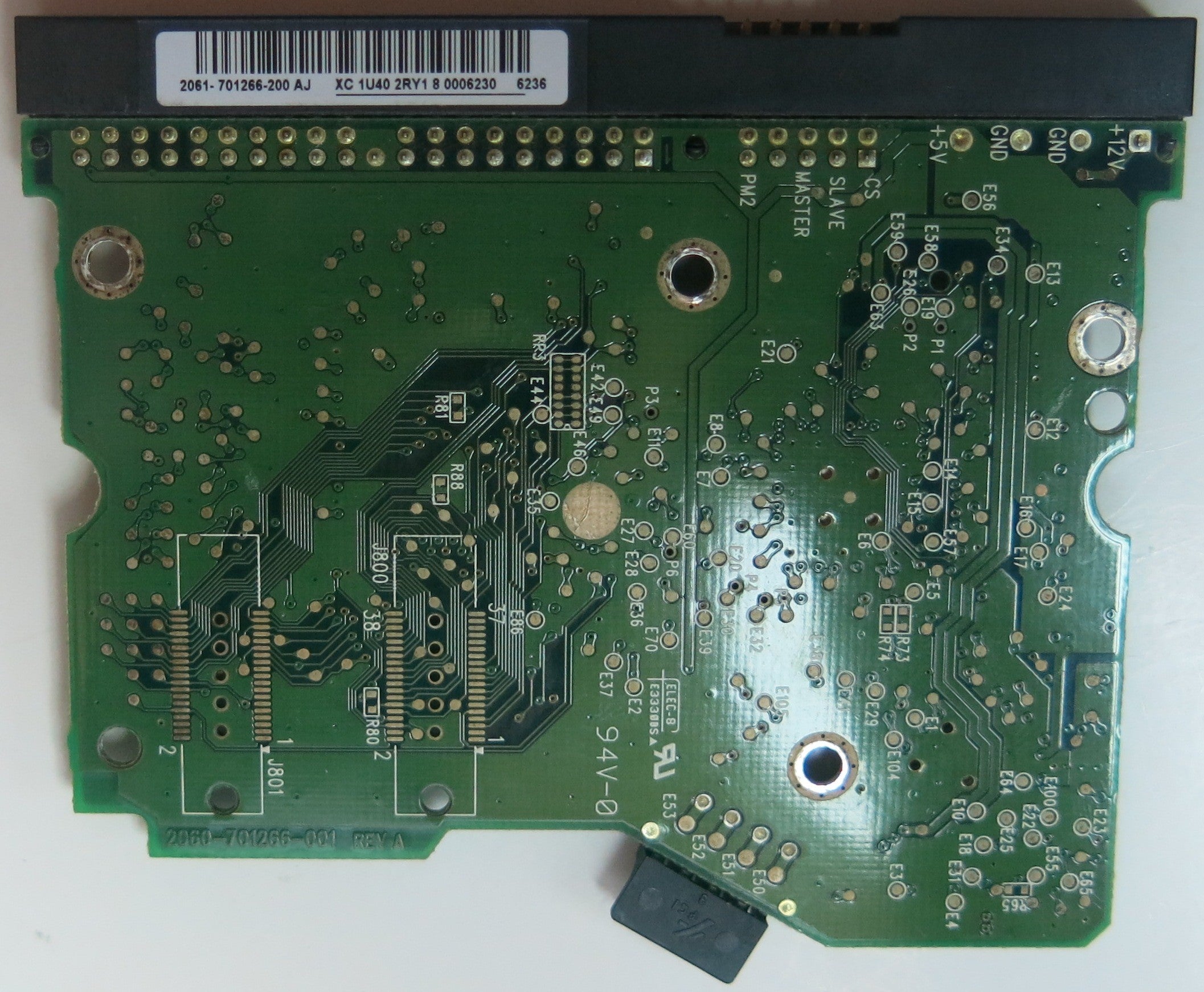 WD1600BB-56GUC0, PN , DCM  DSCANTJAH, 2060-701266-001 REV A PCB