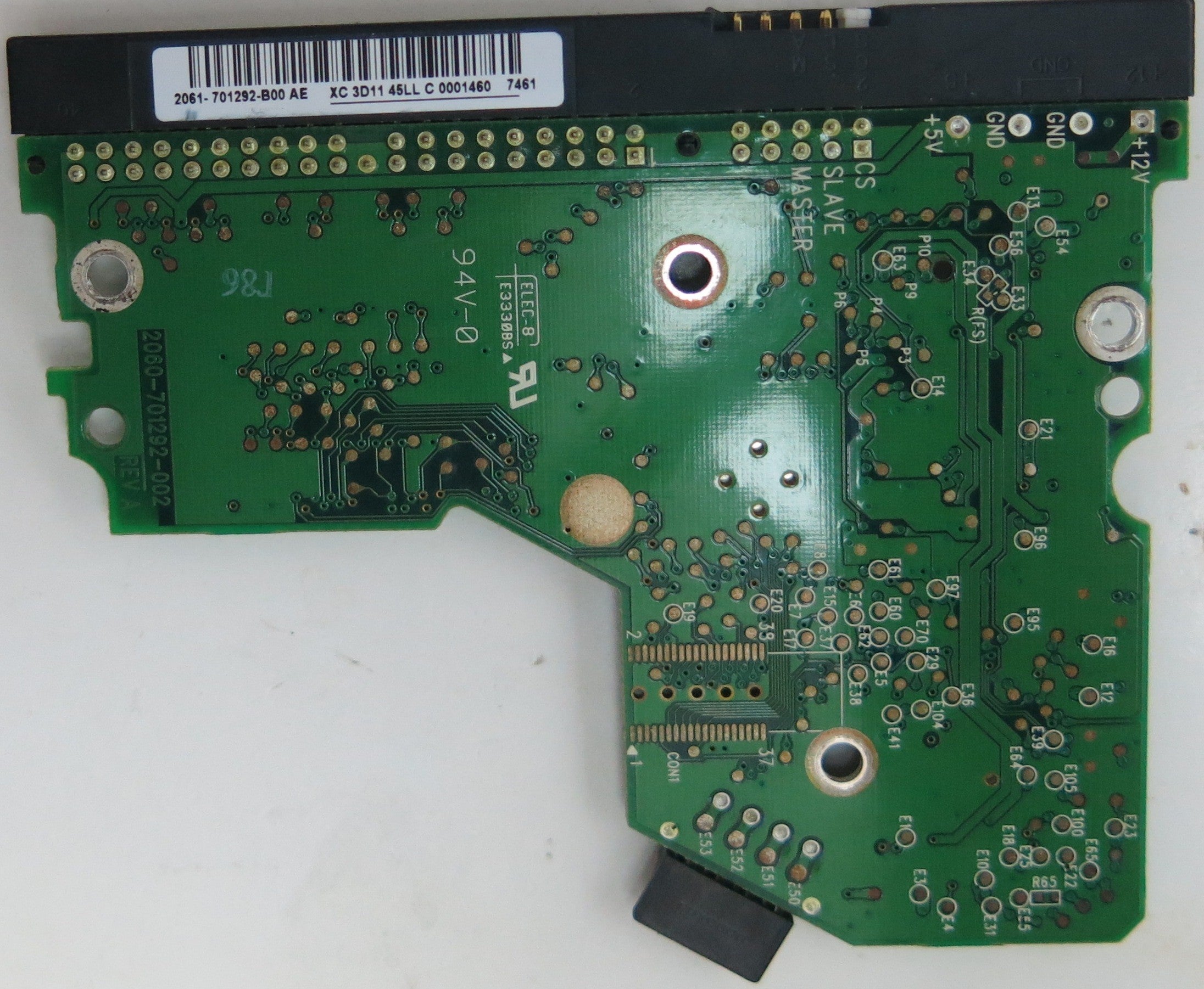 WD1600BB-56RDA0, DCM DSCANTJCA, 2060-701292-002 REV A PCB