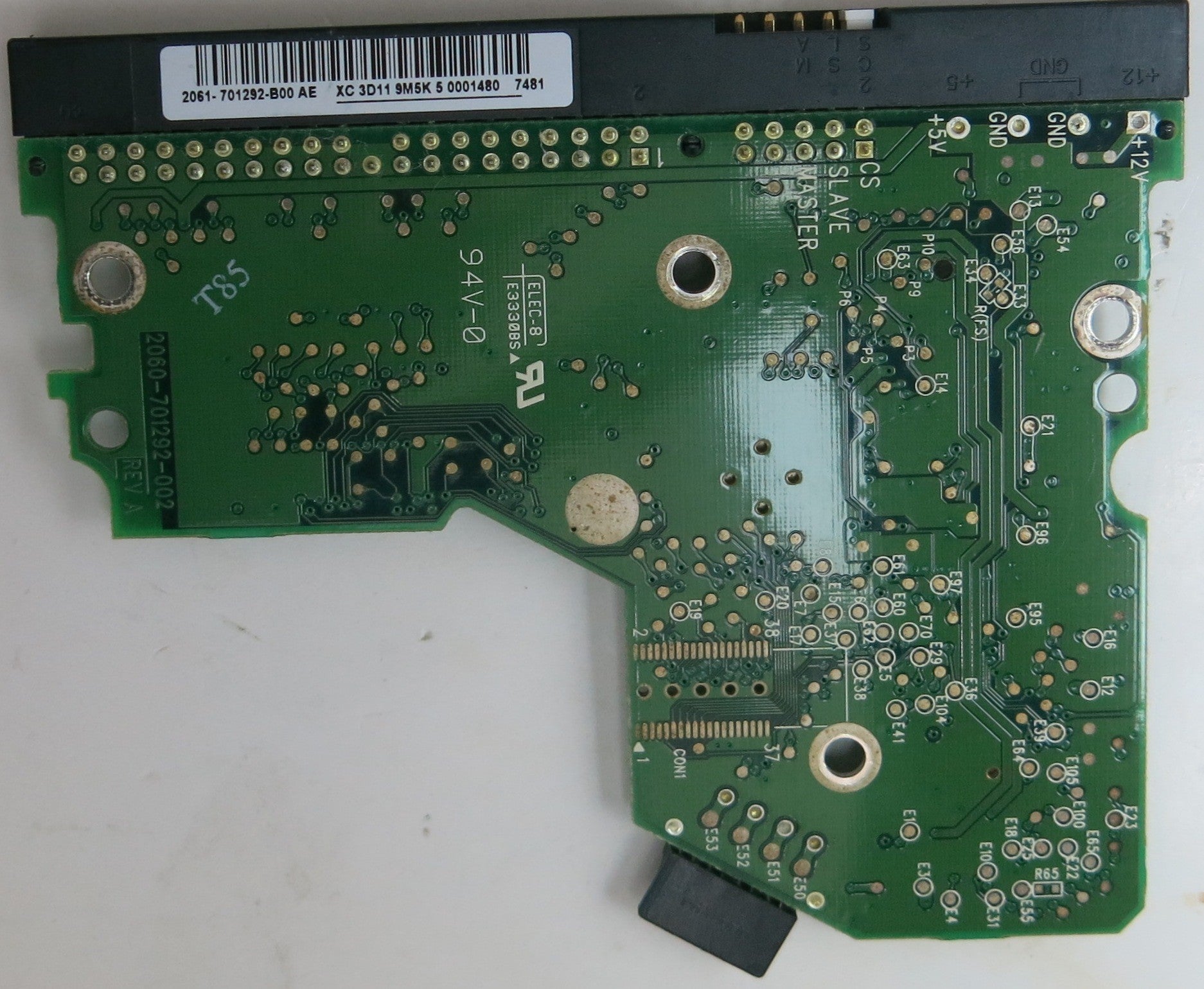 WD1600BB-56RDA0, DCM  HBBHNTJCHN, 2060-701292-002 REV A PCB