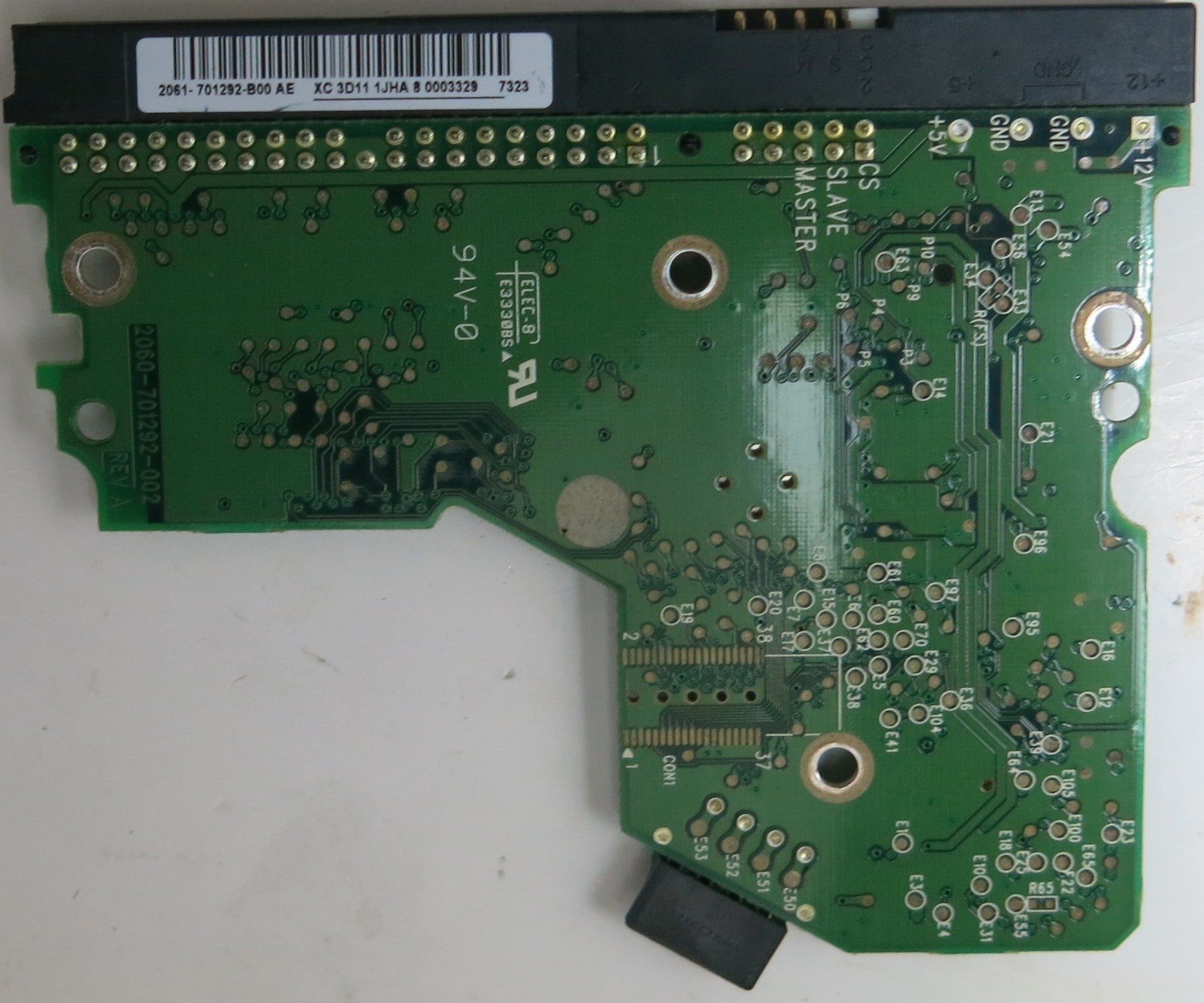 WD1600BB-56RDA0, DCM HBCHNTJAAN, 2060-701292-002 REV A PCB