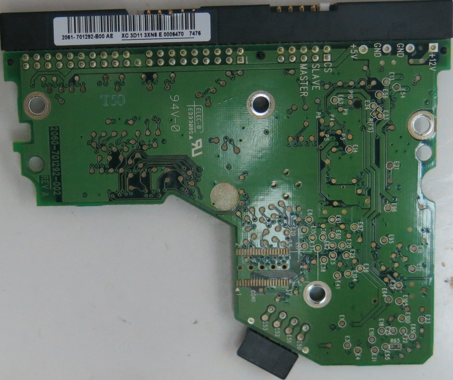 WD1600BB-56RDA0, DCM  HSBHYTJAHN, 2060701292-002 REV A PCB