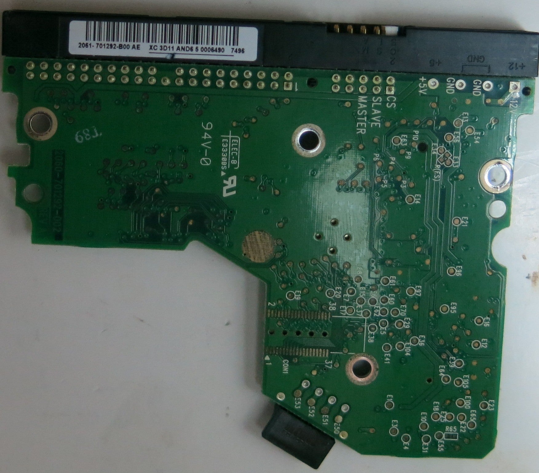 WD1600BB-56RDA0, DCM HSCHCTJCHN, 2060-701292-002 REV A PCB