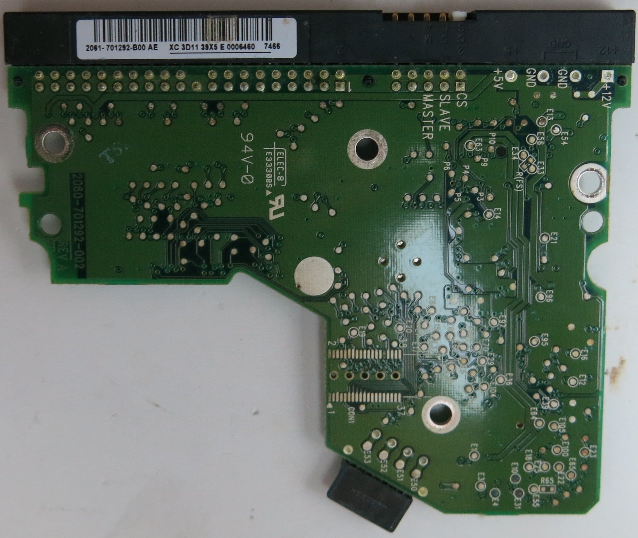 WD1600BB-56RDA0, DCM HSCHYTJAAN, 2060-701292-002 REV A PCB