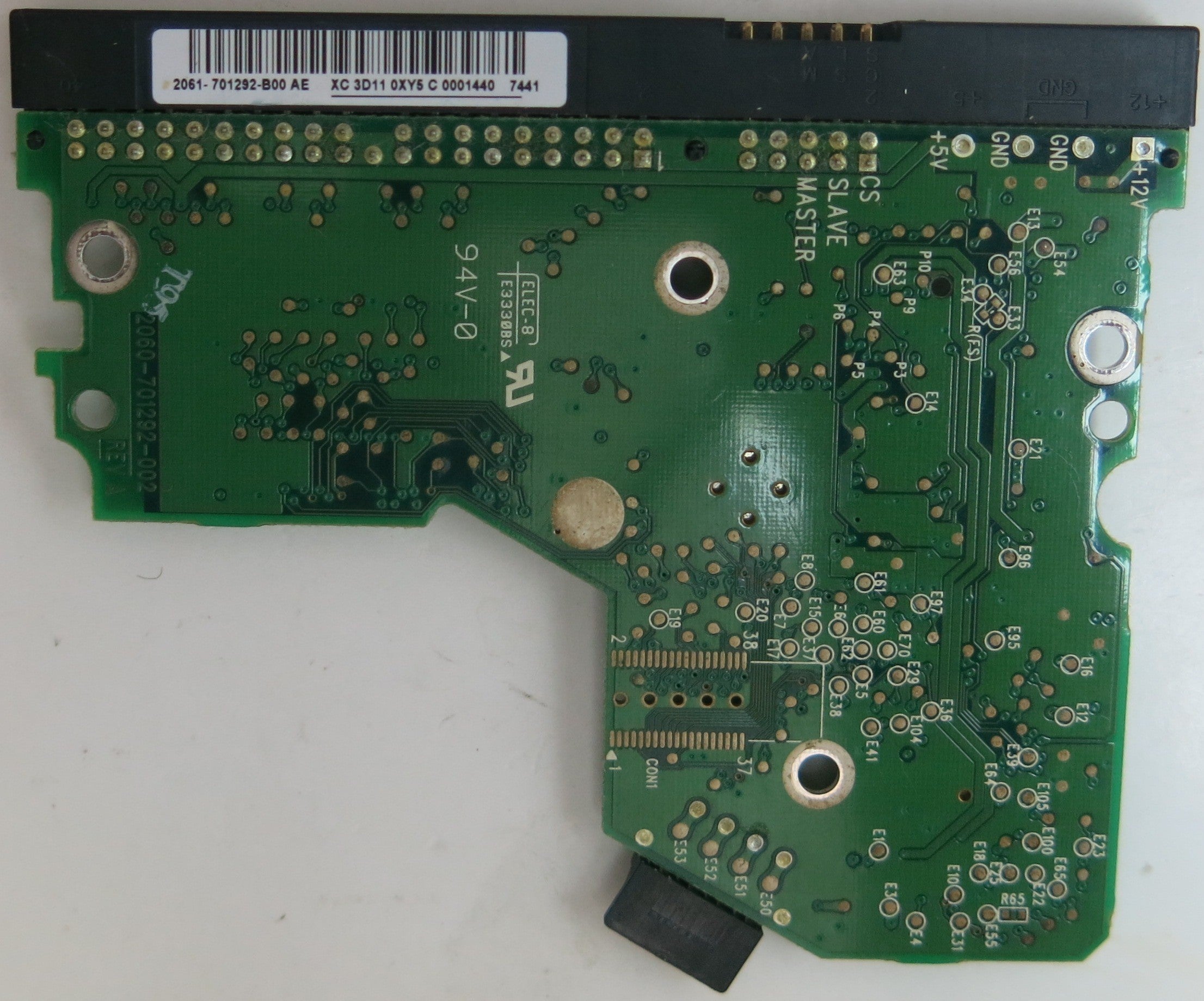 WD1600BB-56RDA0, DCM  HSCHYTJAHN, 2060701292-002 REV A PCB