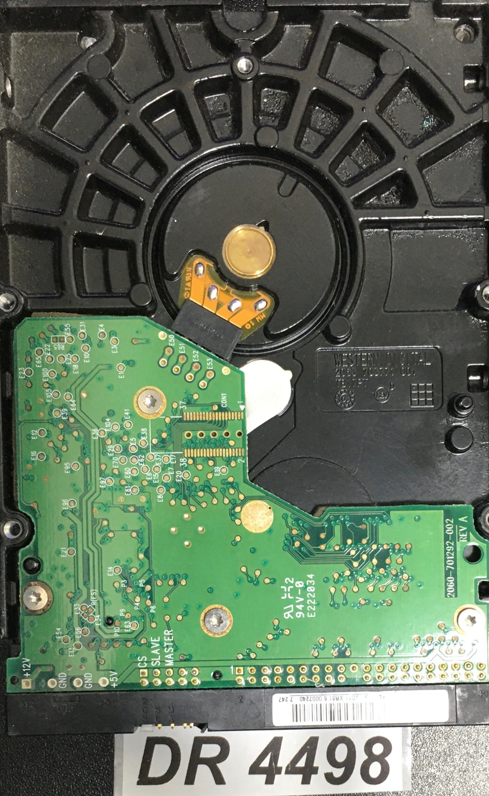 WD1600BB-56RDA0  P/N:WD1600BB-56RDA0  Serial:WCANM9219367  160GB 3.5  PCB: 2060-701292-002 REV A