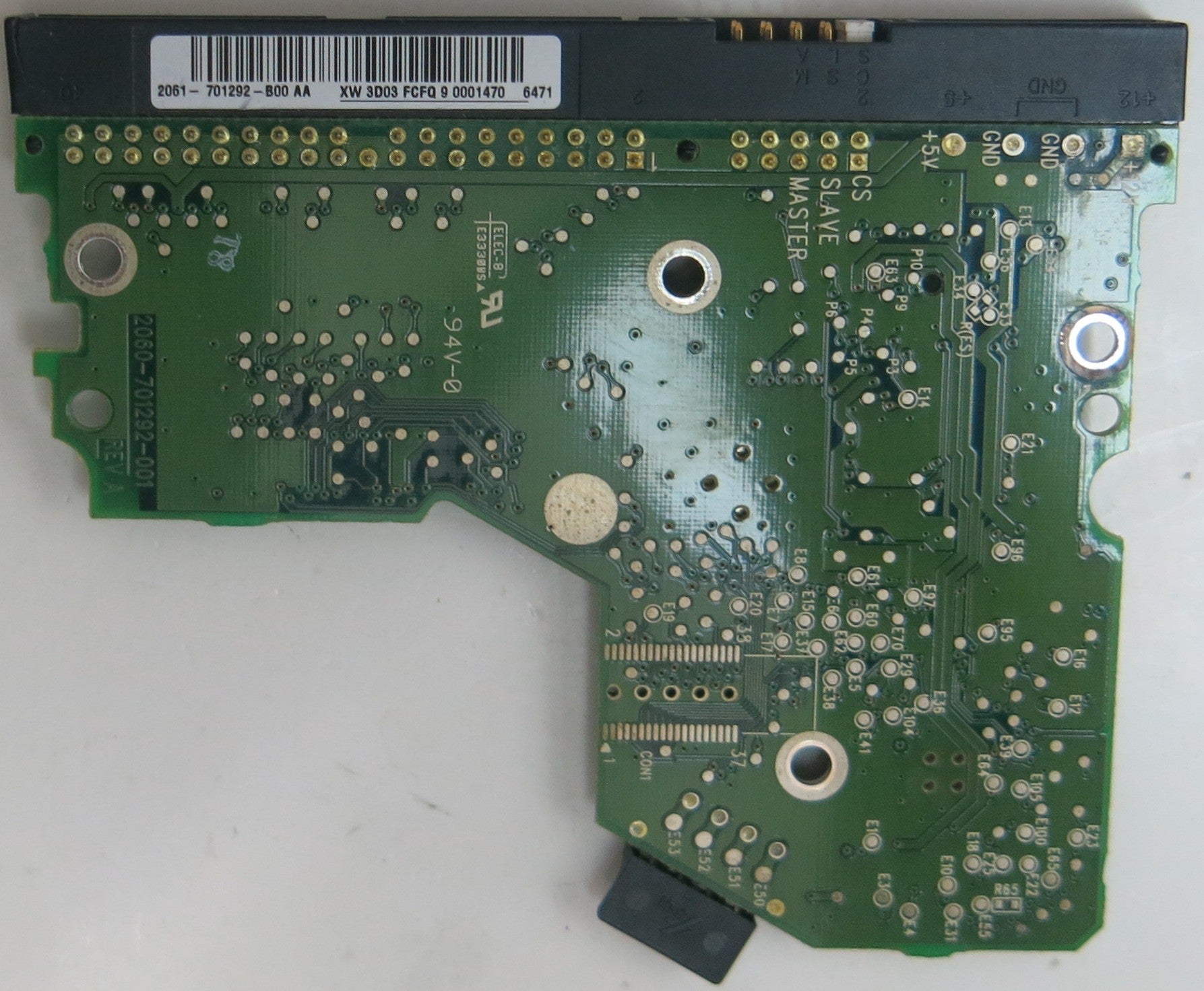 WD1600BB-56RDA0, PN , DCM  HSCACTJCA, 2060701292-002 REV A PCB