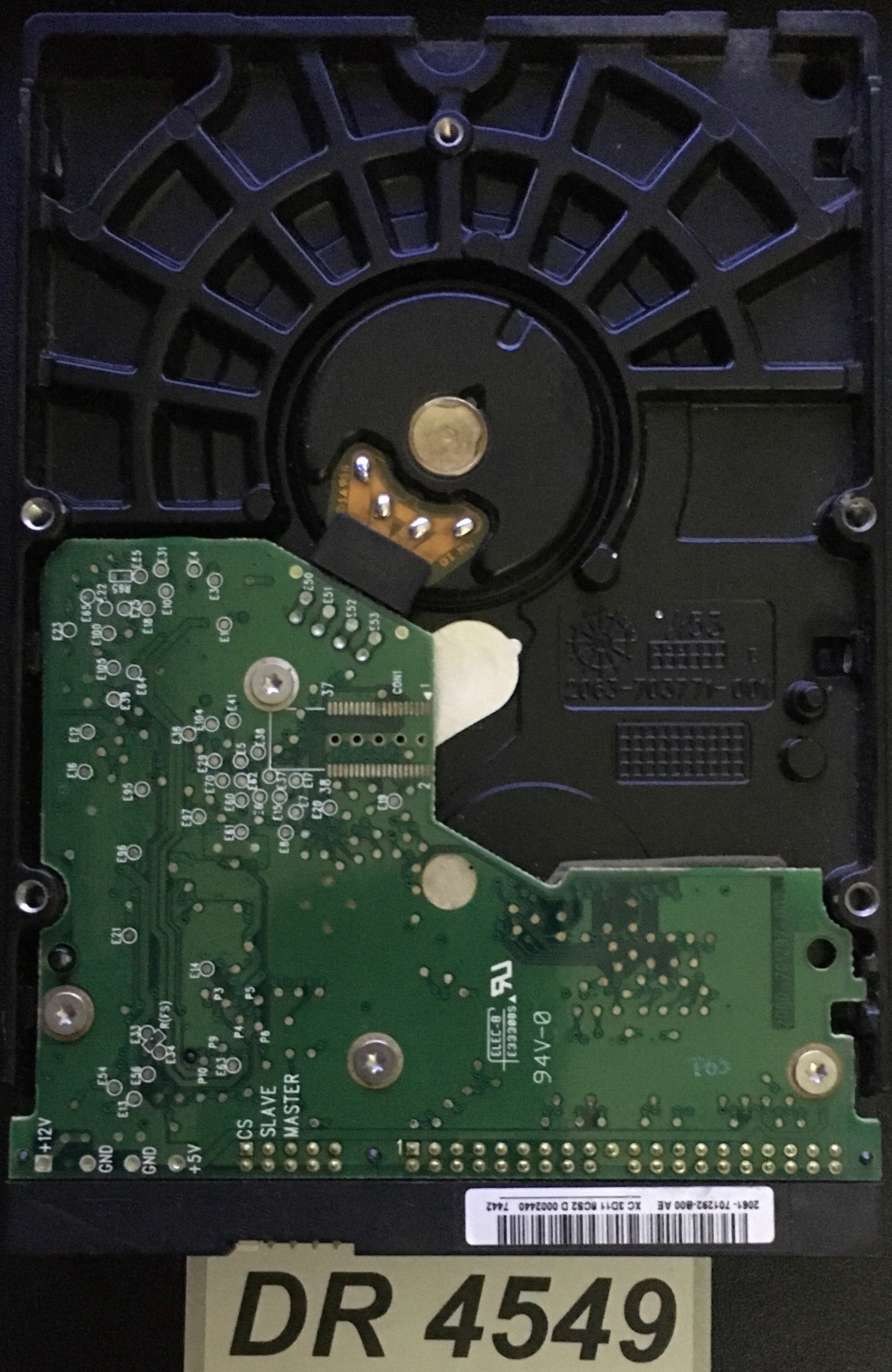 WD1600BB-56RDA0,  Serial: WCANMF749443  160GB 3.5  2060-701292-002 PCB:- REV A