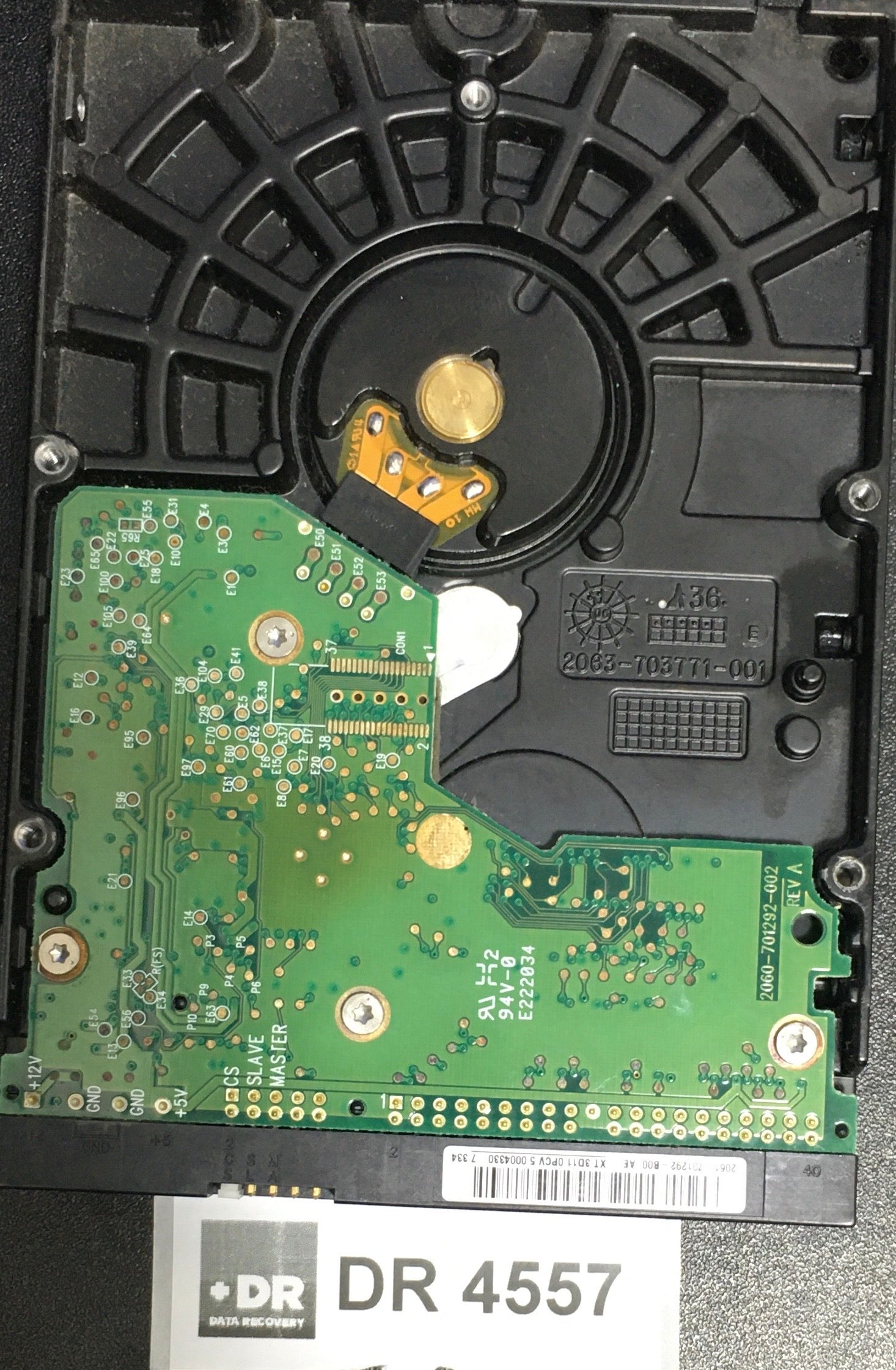 WD1600BB'56RDA0,  Serial: WCANMC257455,  160GB 3.5  2060-701292-002PCB:- REV A