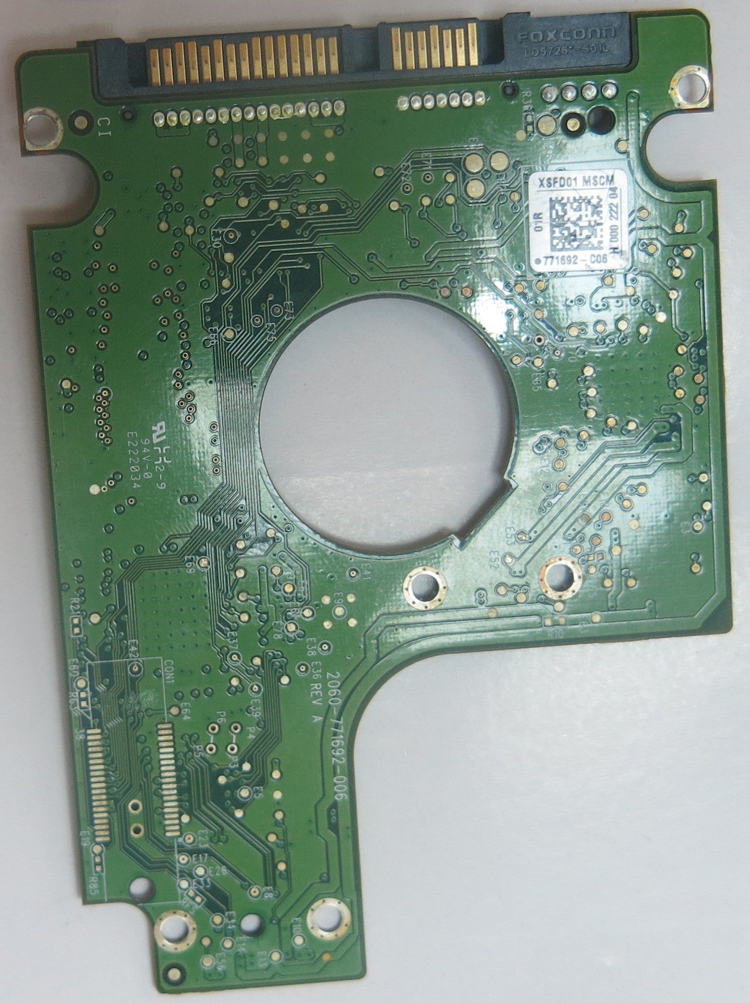 WD1600BEKX-00B7WT0 DCM HHOTJHK 2060-771692-006 REV A PCB