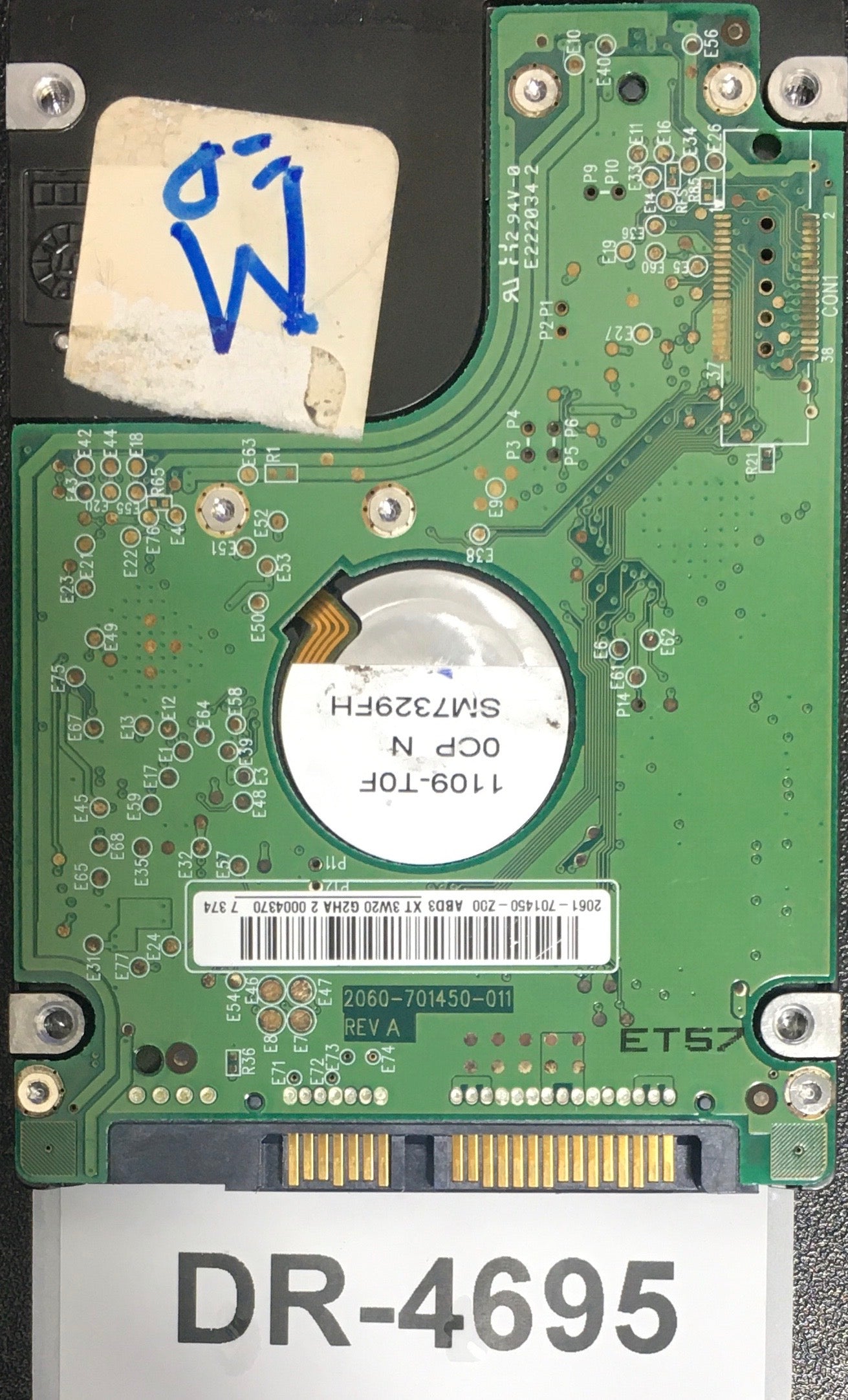 WD1600BEVS,  Serial: WXE307720492,  160GB 2.5,  PCB: 2060-701450-011- REV A,