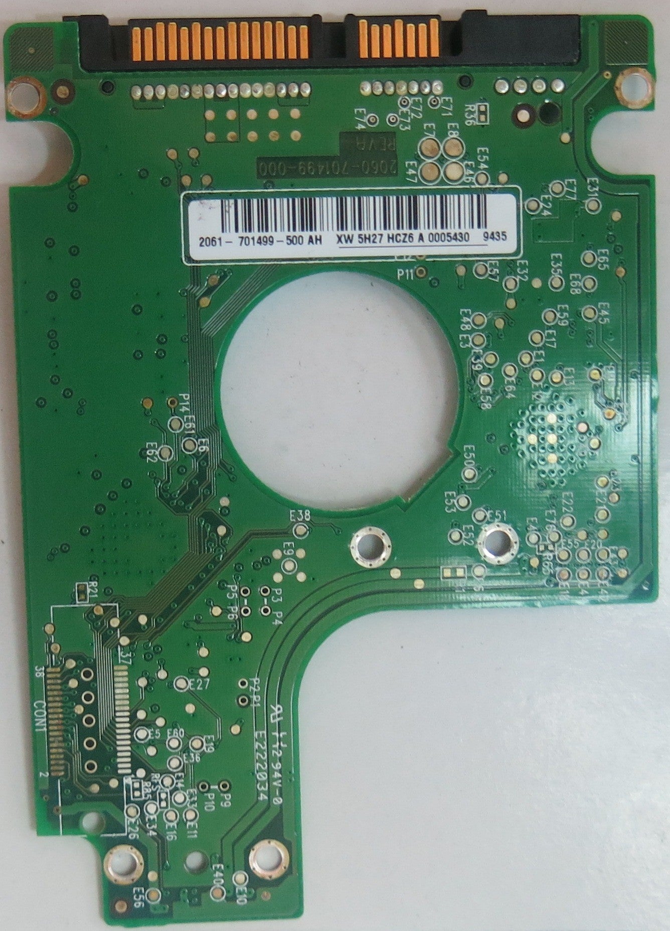 WD1600BEVT-22ZCT0 DCM HBNT2BB, 2060-701499-000 REV A PCB