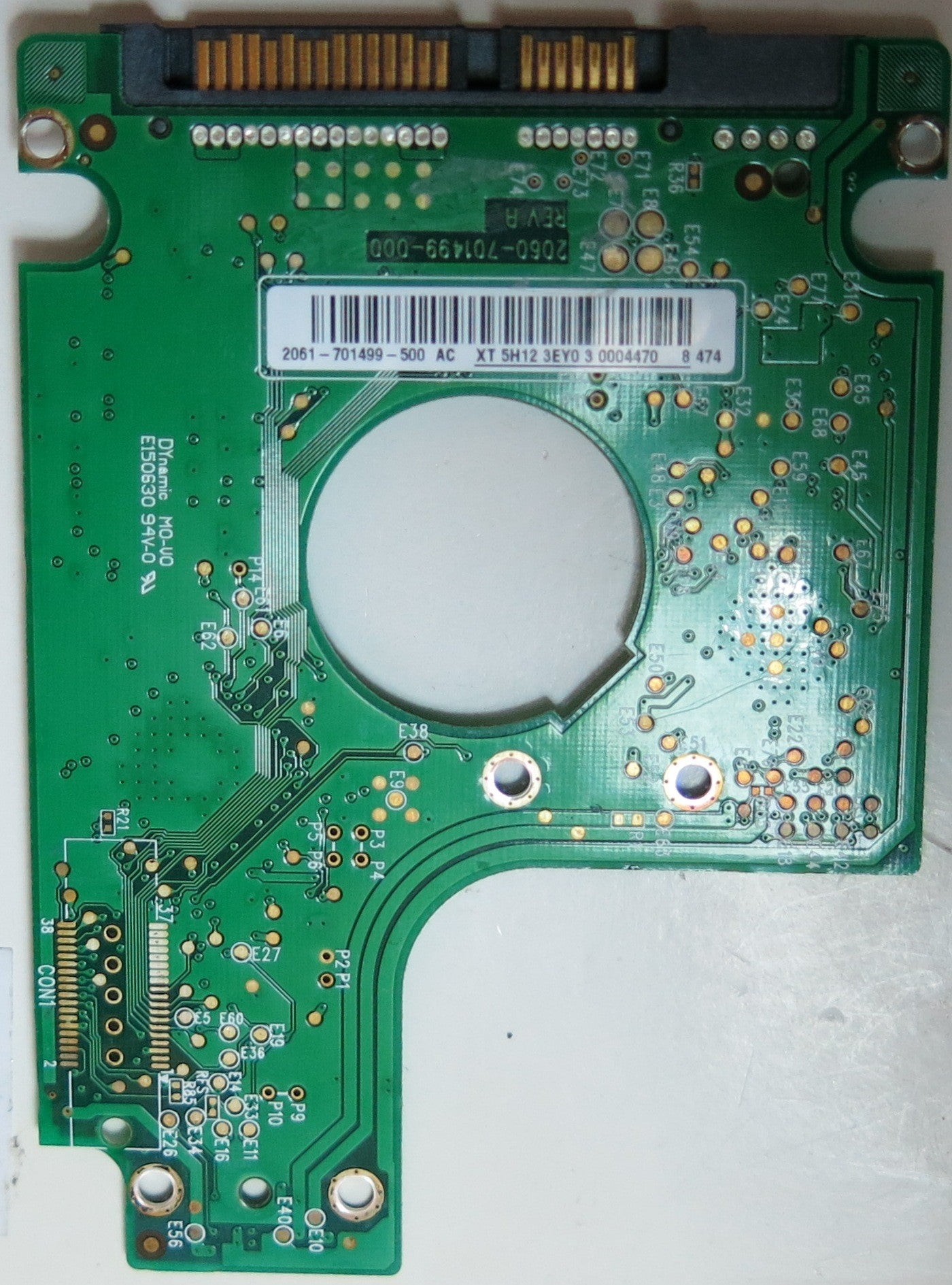 WD1600BEVT-60ZCT0, DCM FACTJABB, 2060-701499-000 REV A PCB