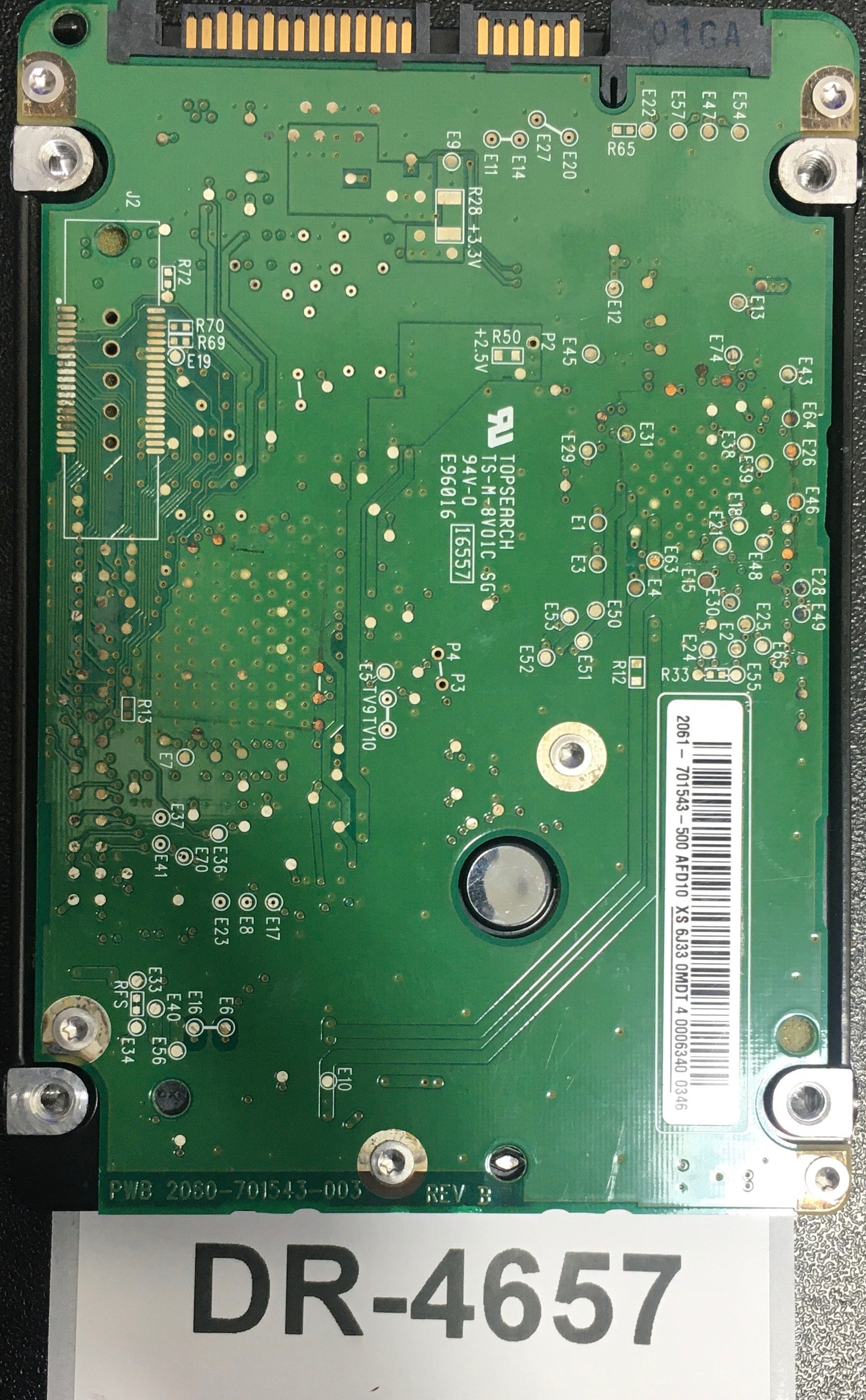 WD1600HLFS-75G6U1,  Serial: WX20C10F9239,  160GB 2.5,  PCB:2060-7015430003- REV A,