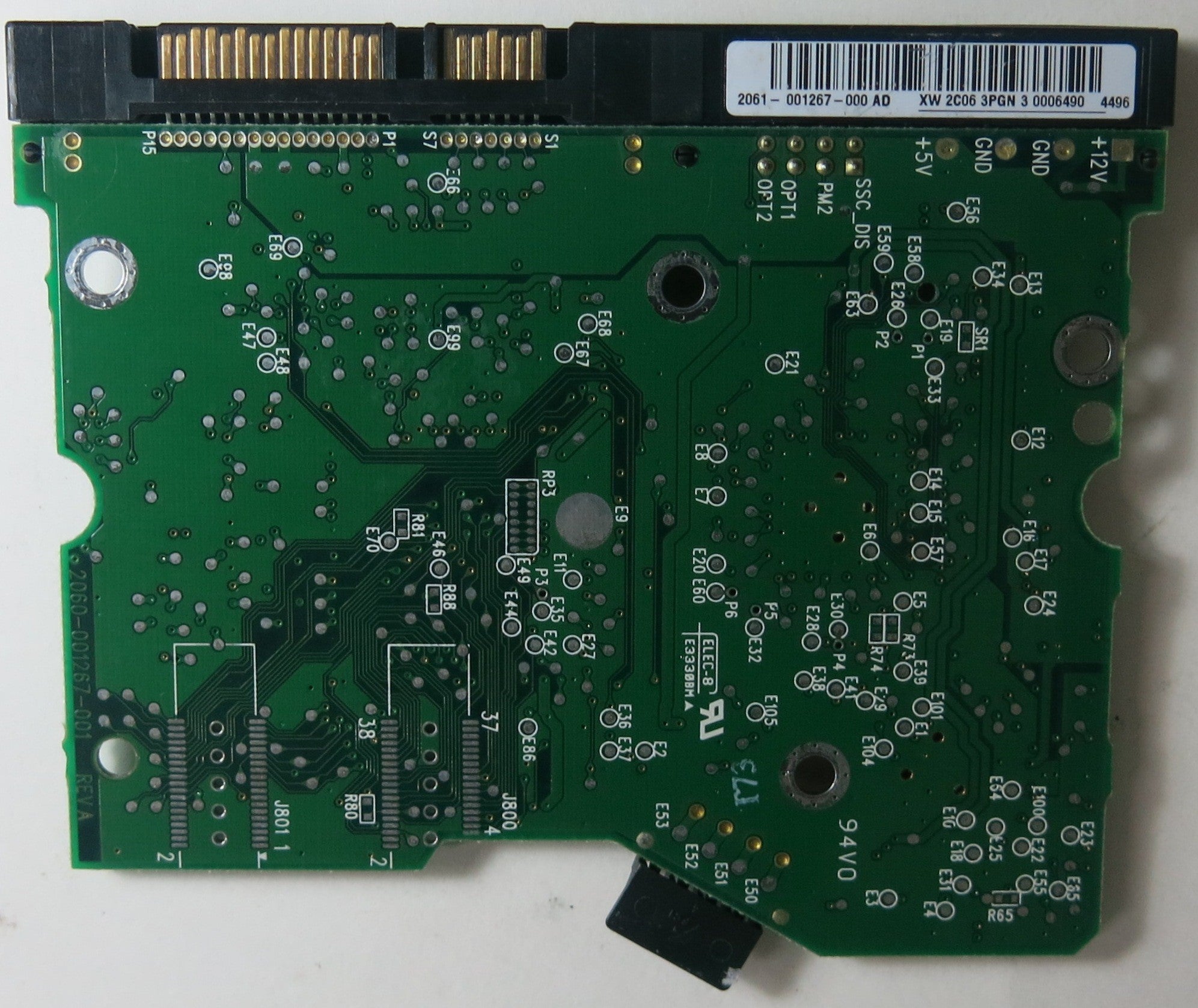 WD1600JD-75HBB0, 2060-001367-001 REV A PCB