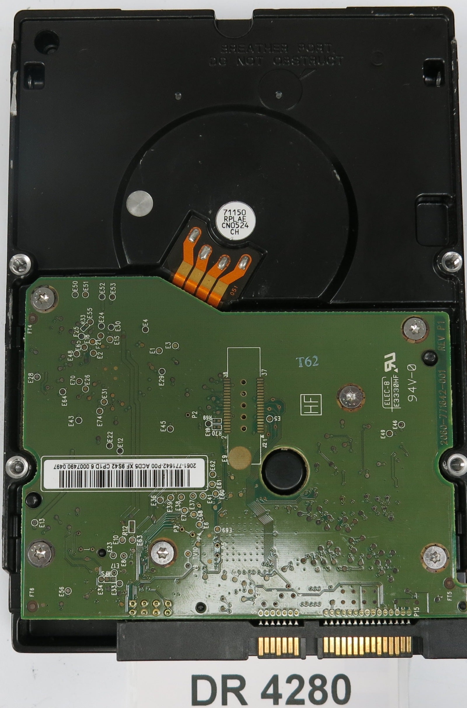 WD2003FYPS-27W9B0,  DCM: HANCHV2AAB,  Serial: WCAVY4459656,  2.0TB 3.5,  PCB 2060-771642-001 REV A P1