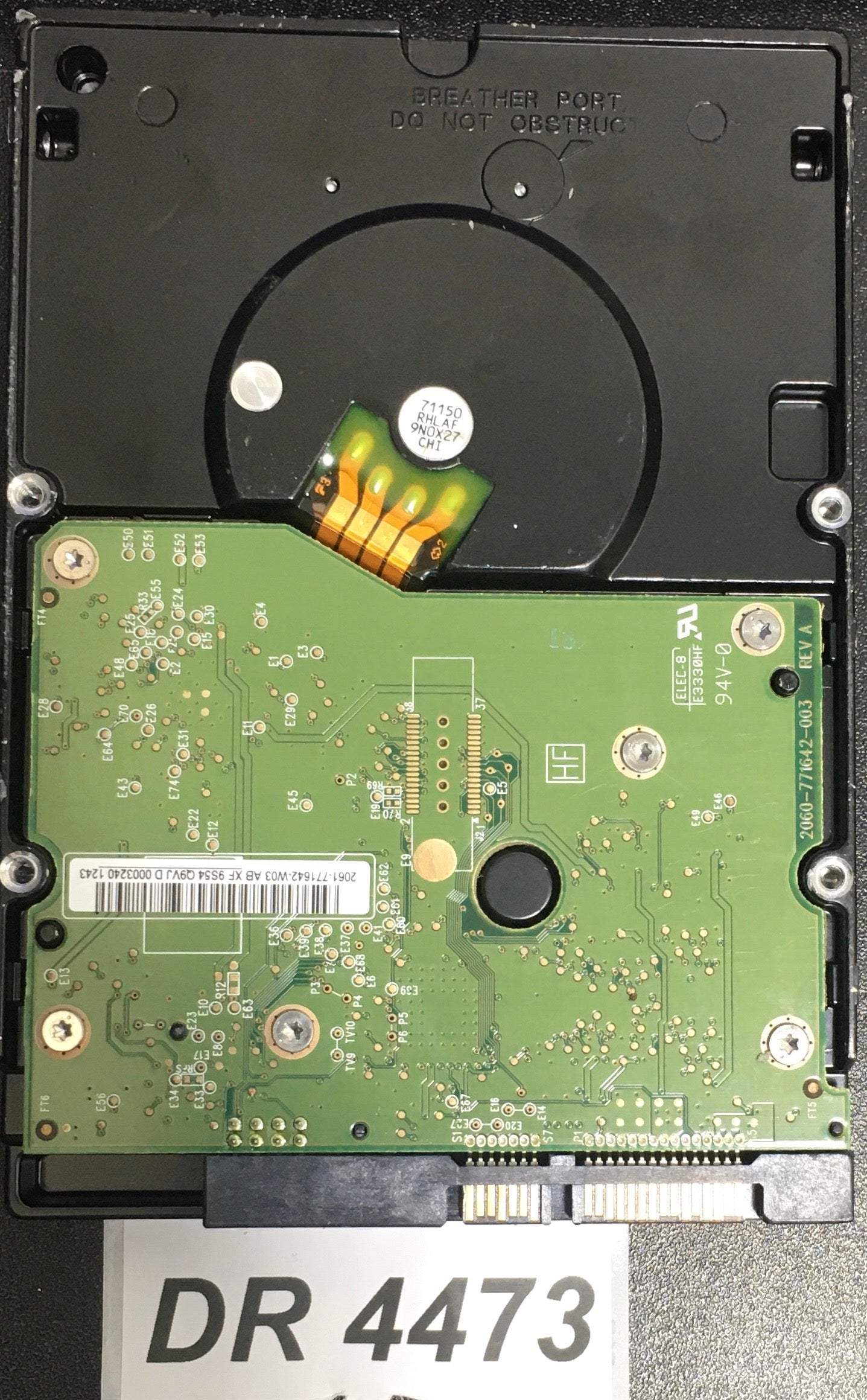WD2003FYPS-27YB0  Serial:WCAVY6534567   2000GB 3.5  PCB: 2060-771642-003 REV A