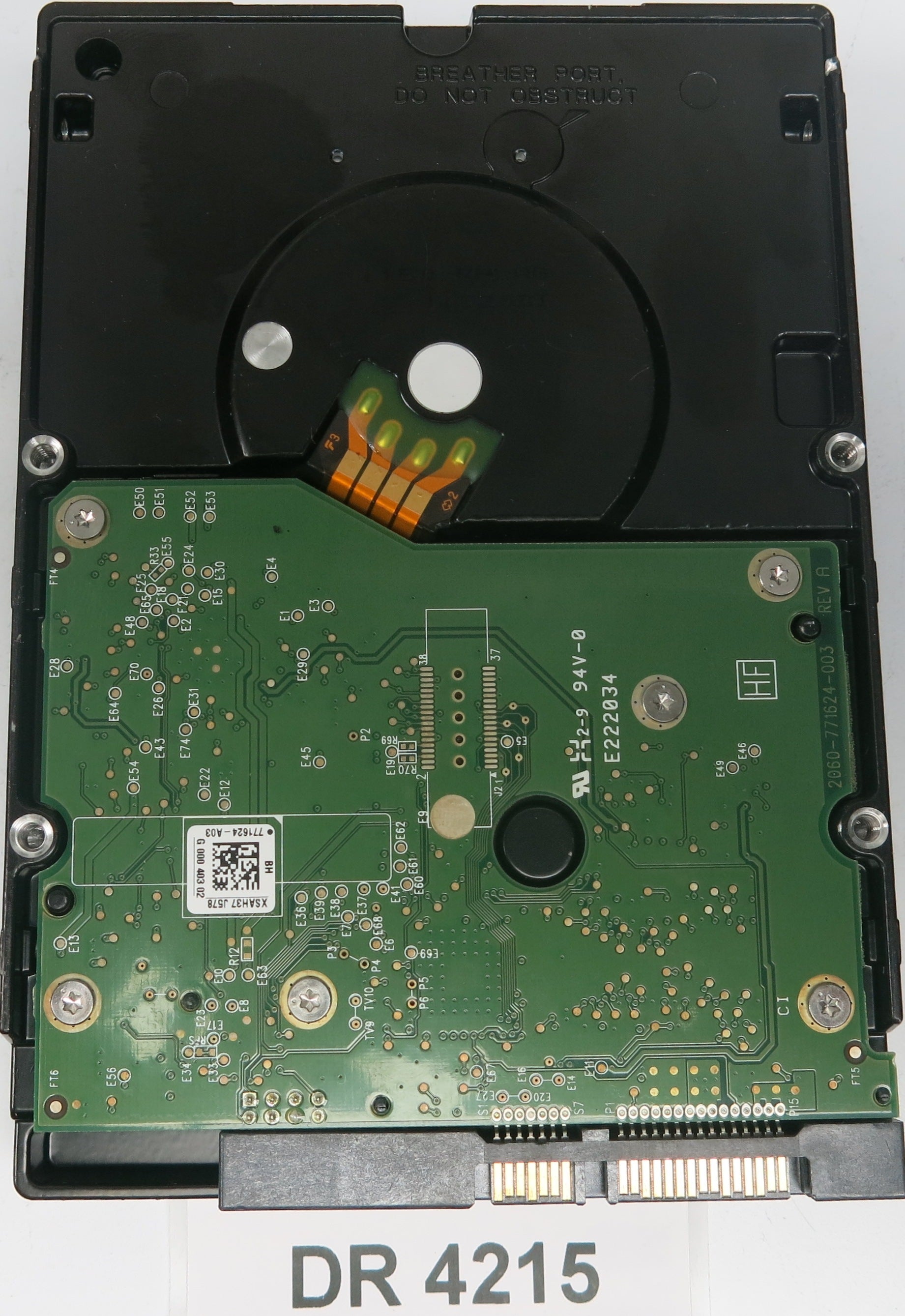WD2003FYYS-05T9B0,  DCM: HBRCHV2AA,  Serial: WMAY03138016,  2.0TB 3.5,  PCB 2060-771624-003 REV A