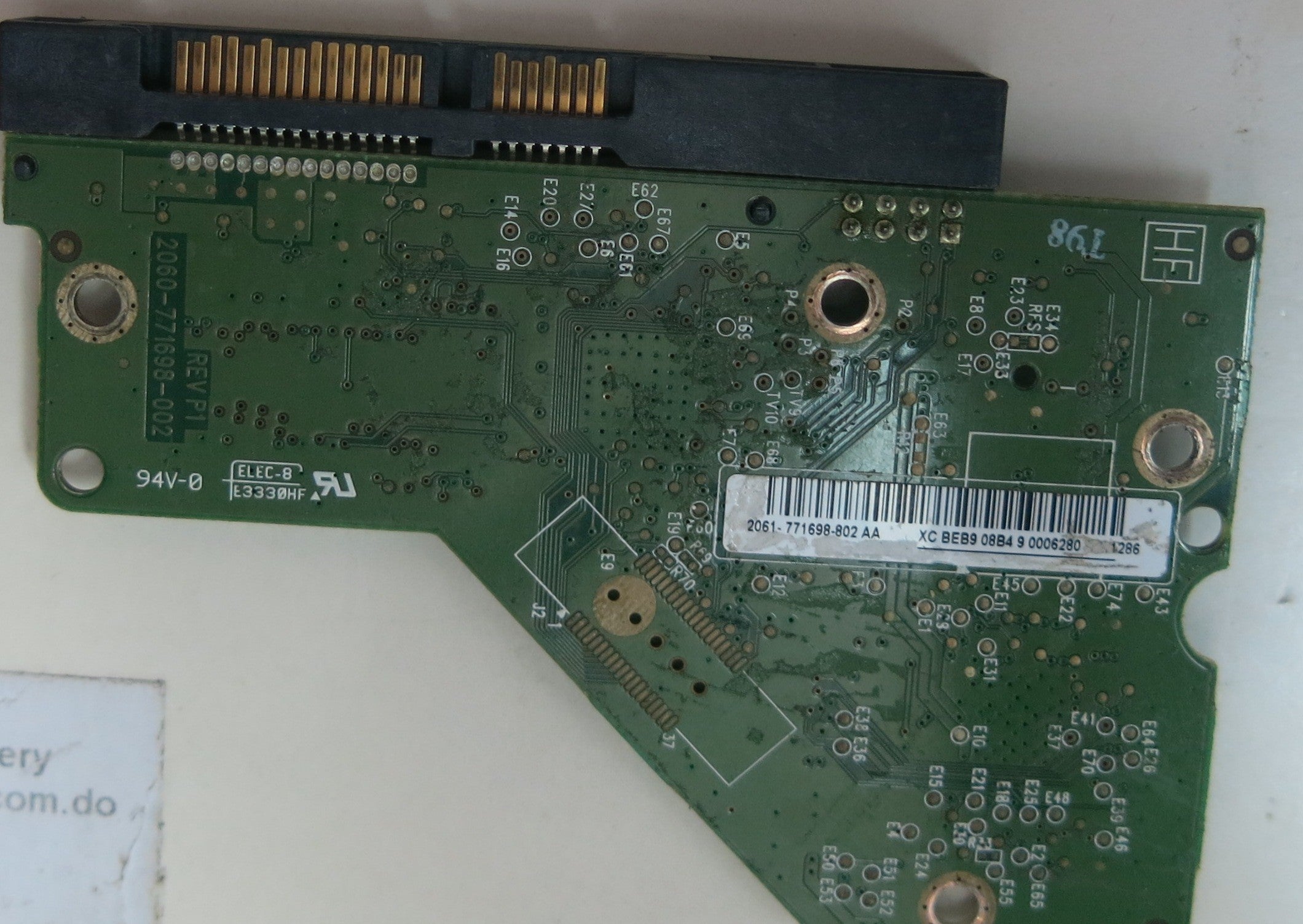 WD20EARS-00MVWB0, DCM  HANNNTJMHB, 2060-771698-002 REV A PCB