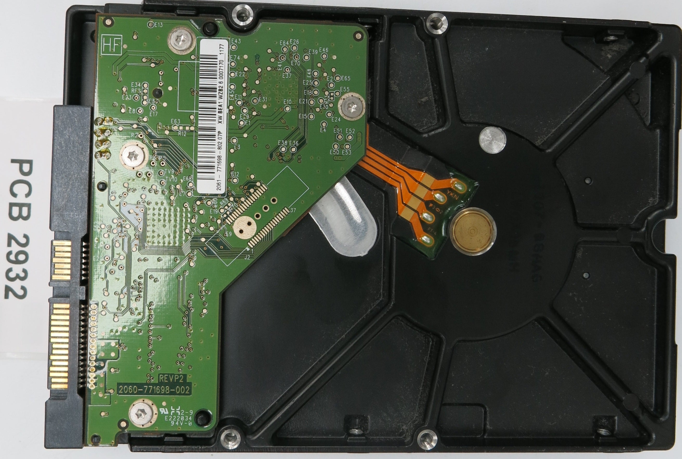 WD20EARS-00MVWB0, DCM: HHRNNTJCB, 2.0TB 3.5, PCB 2060-771698-002 REV A