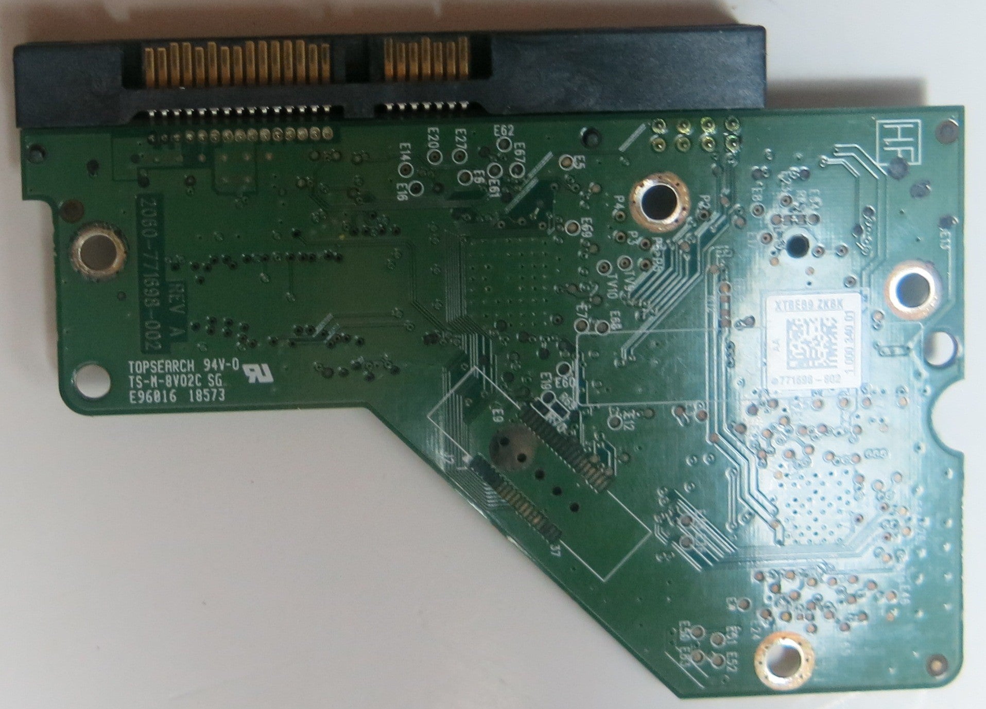 WD20EARS-19MVWB0, PN , DCM  2M00V89W7, 2060-771698-002 REV A PCB