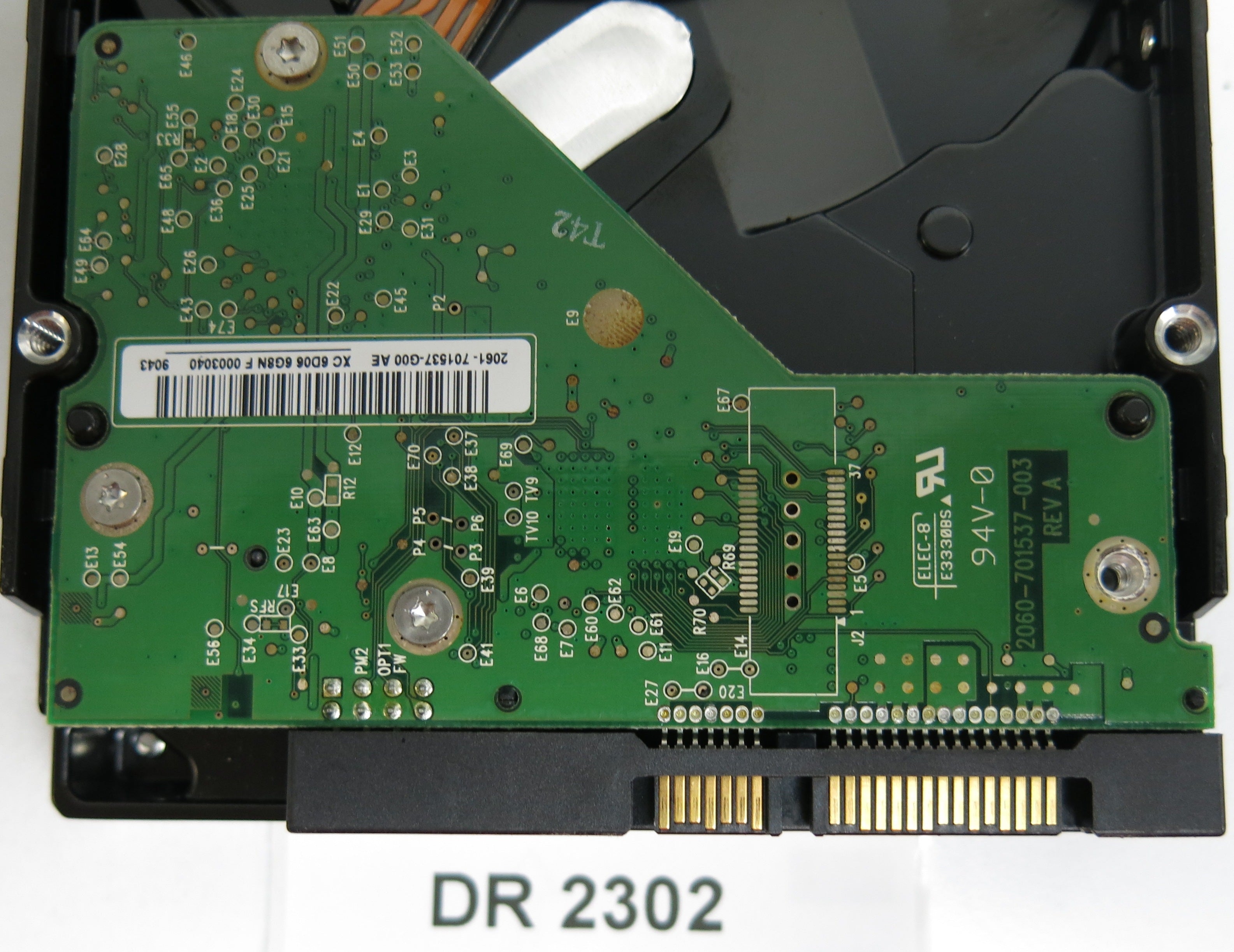 WD2500AAJS-75B4A0, DCM HGRNHT2AAN, 250GB 3.5, PCB 2060-701537-003 REV A, MAIN CHIP: 88I8845C-BHG2